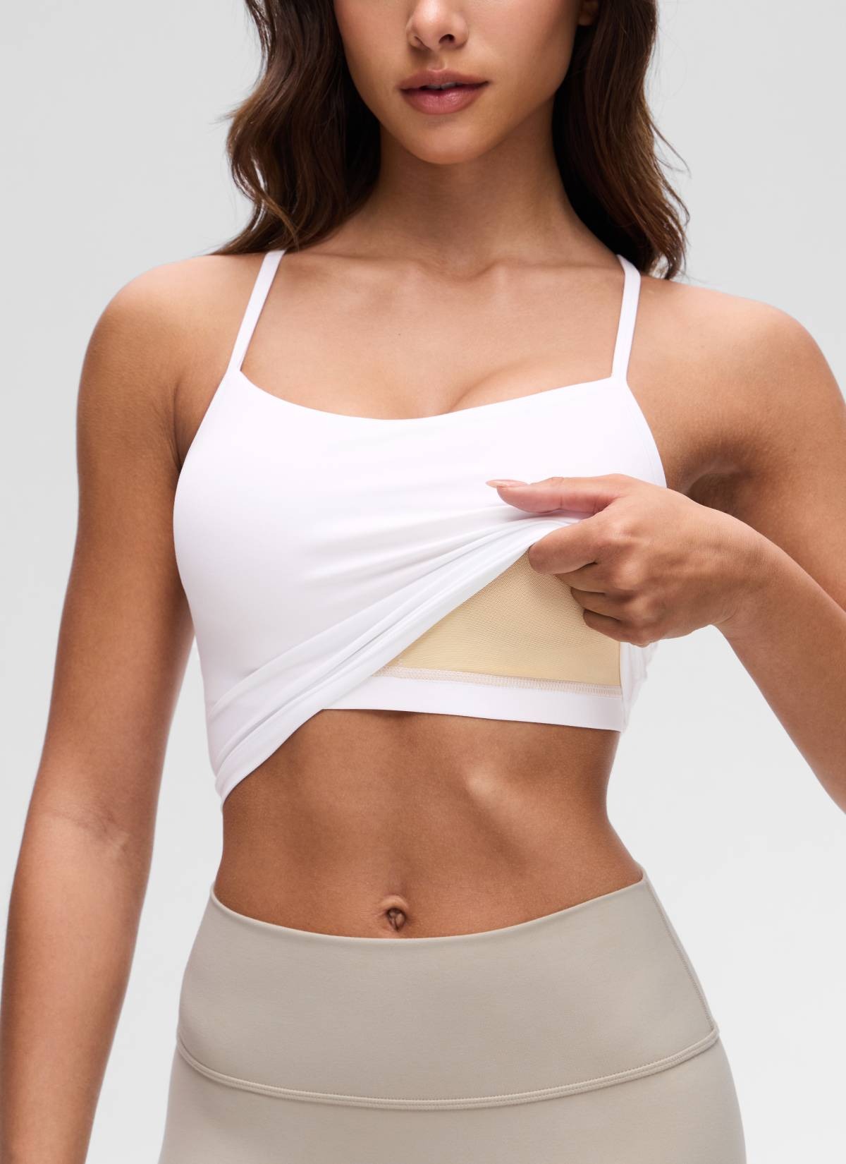 Butterluxe Y Back Built in Bra Tank