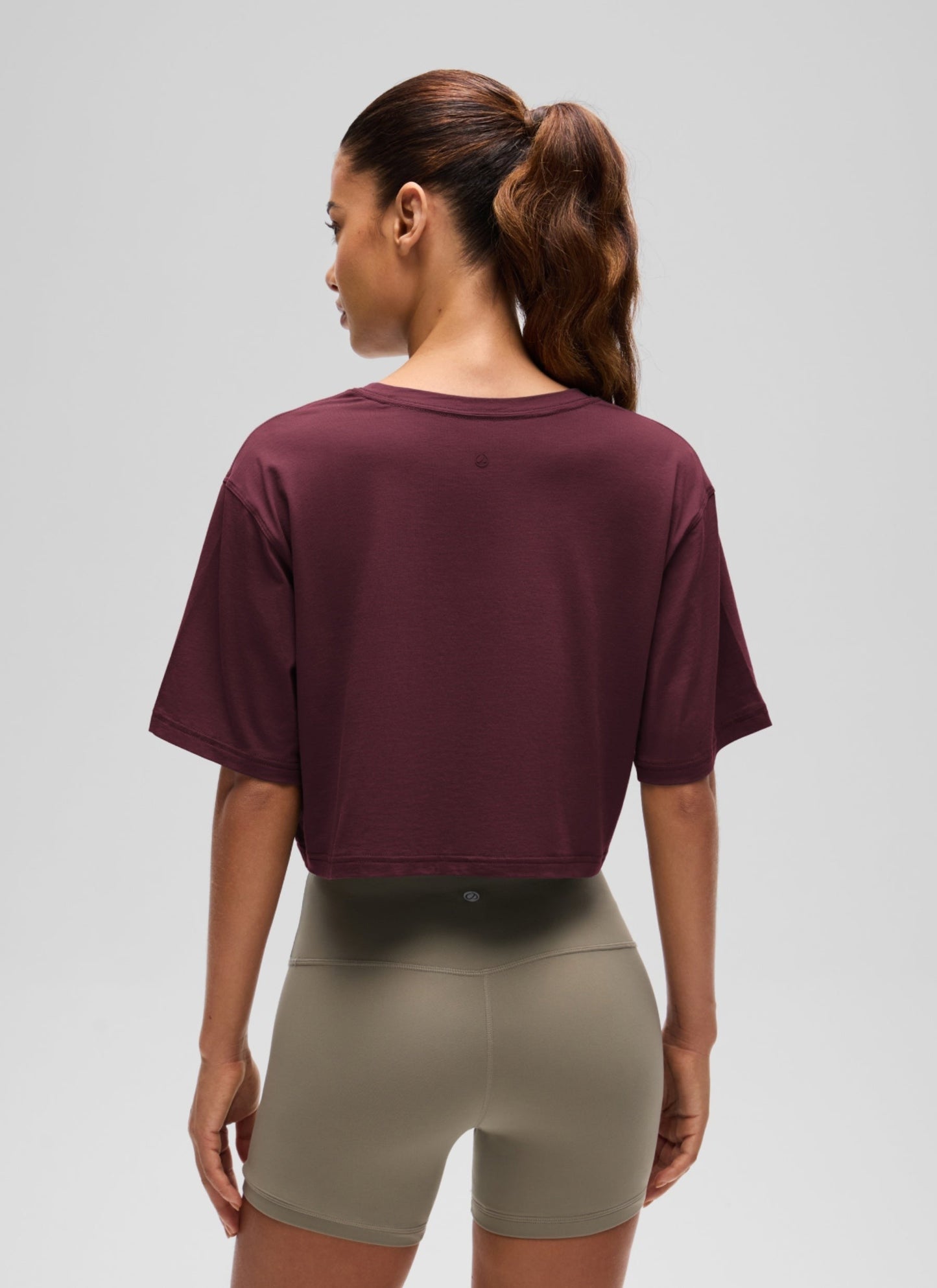 Pima Cotton Cropped Short Sleeve
