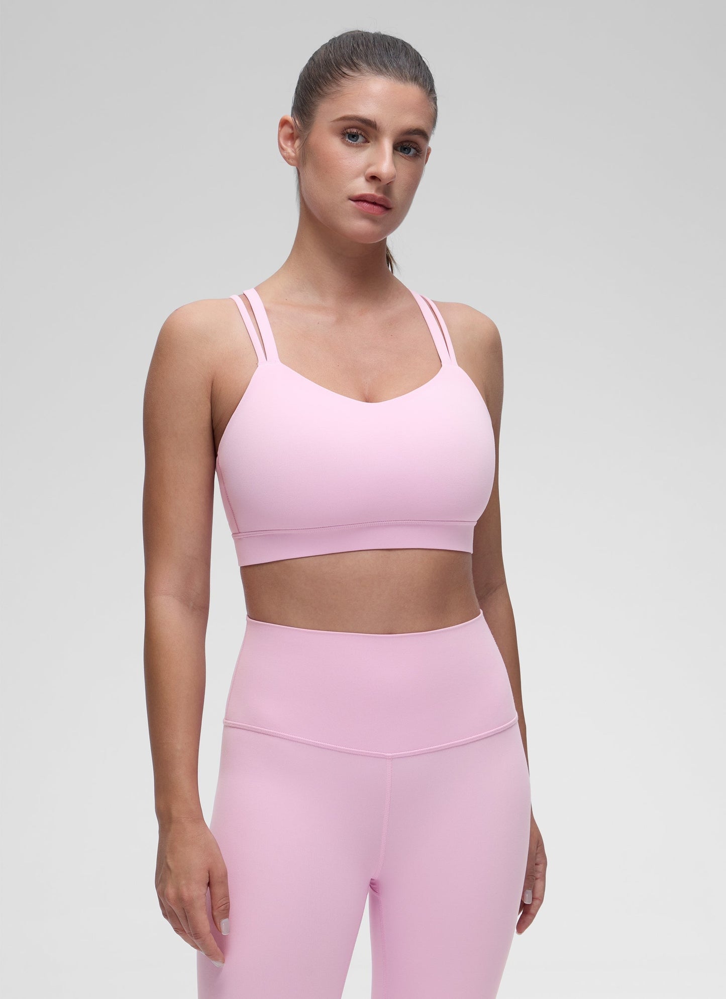Butterluxe Mold U Neck Double Strap Sports Bra