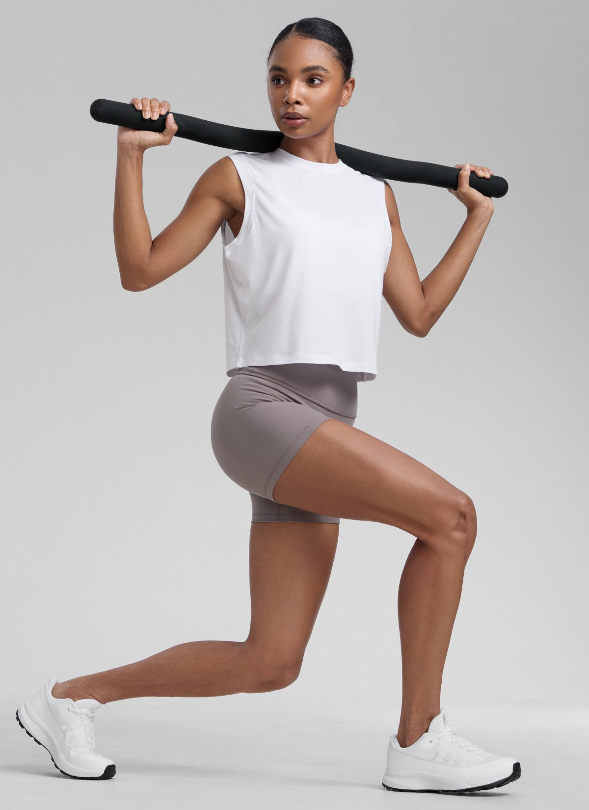 Poly Cotton-Blend Muscle Tank