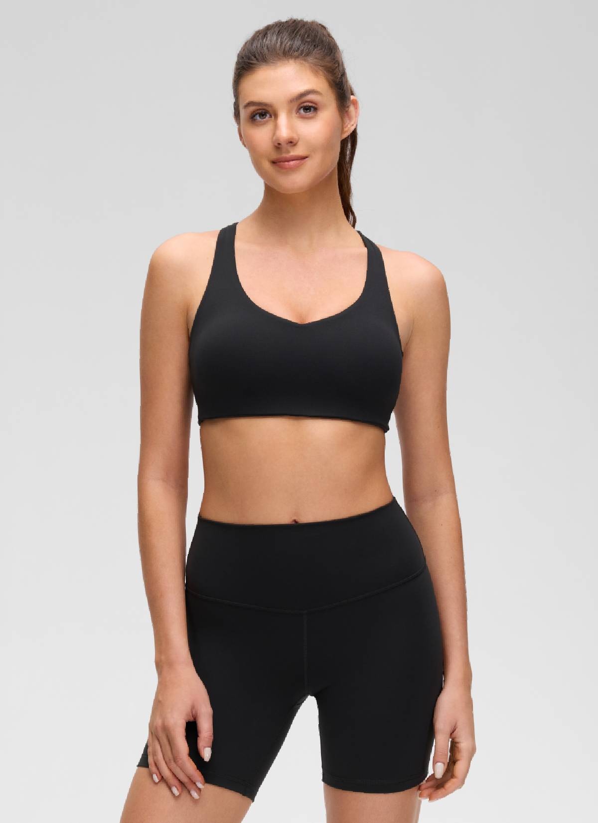 Butterluxe V Neck Strappy Sports Bra