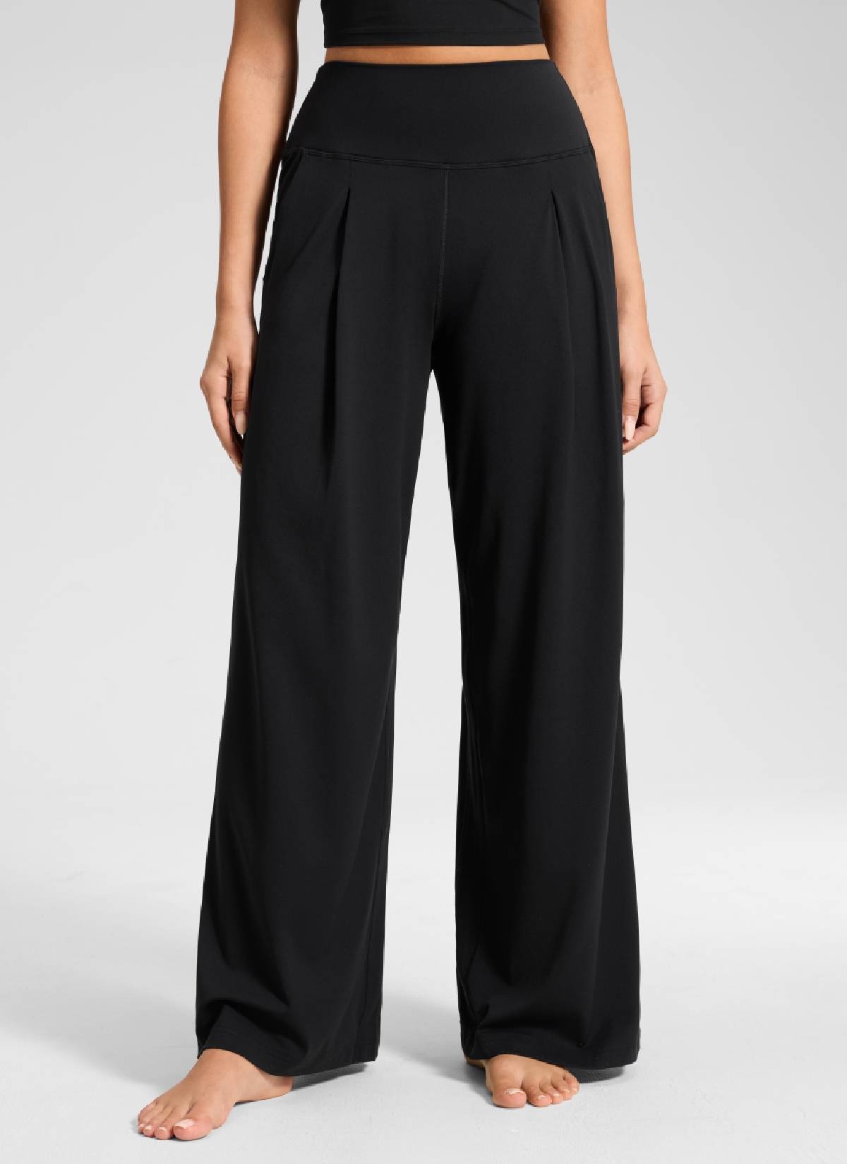 Butterluxe Front Pleated Pocket Palazzo Pant 30"
