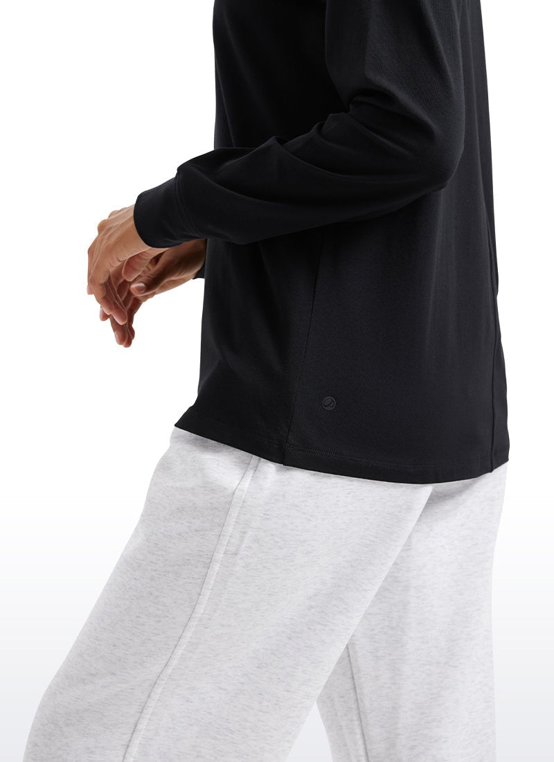 Pima Cotton Loose Fit Long Sleeve