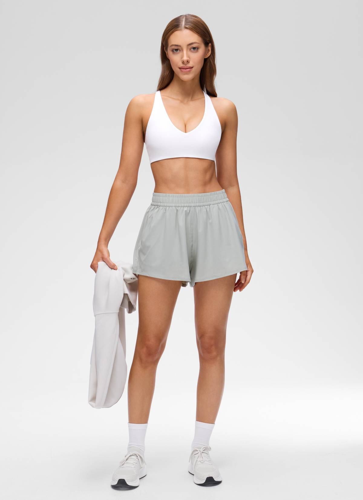 Butterluxe V Neck Twist Cross Back Sports Bra
