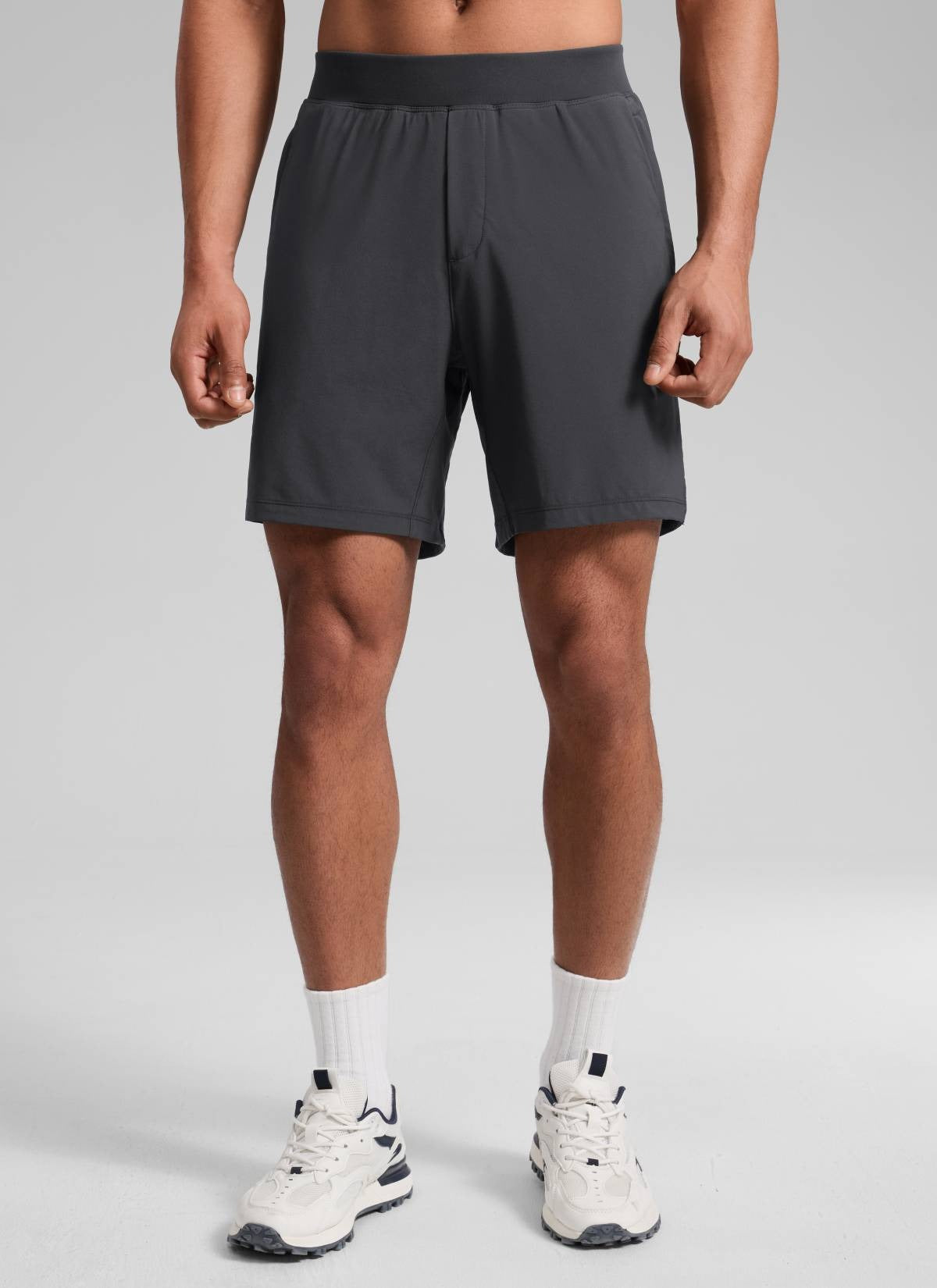 Feathery-Fit Soft Linerless Split Shorts 7"
