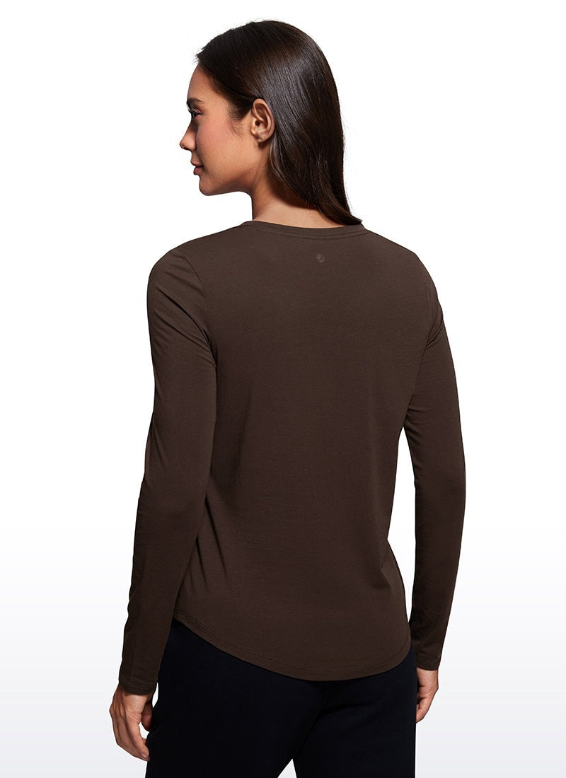 Pima Cotton Workout Long Sleeve