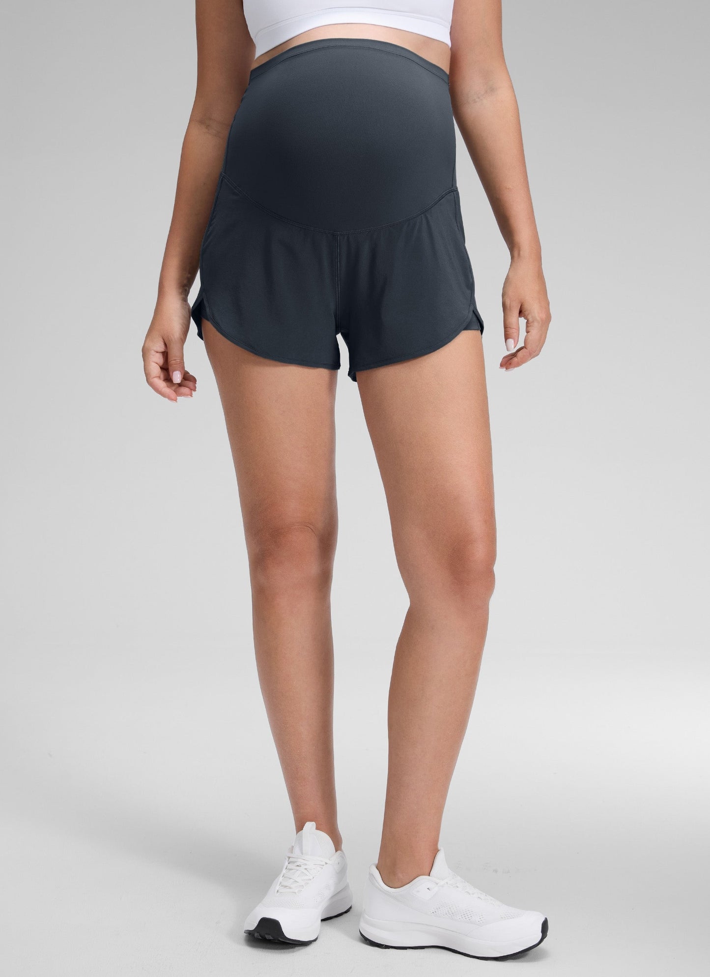 Feathery-Fit Soft 2 in 1 Maternity Shorts 3''