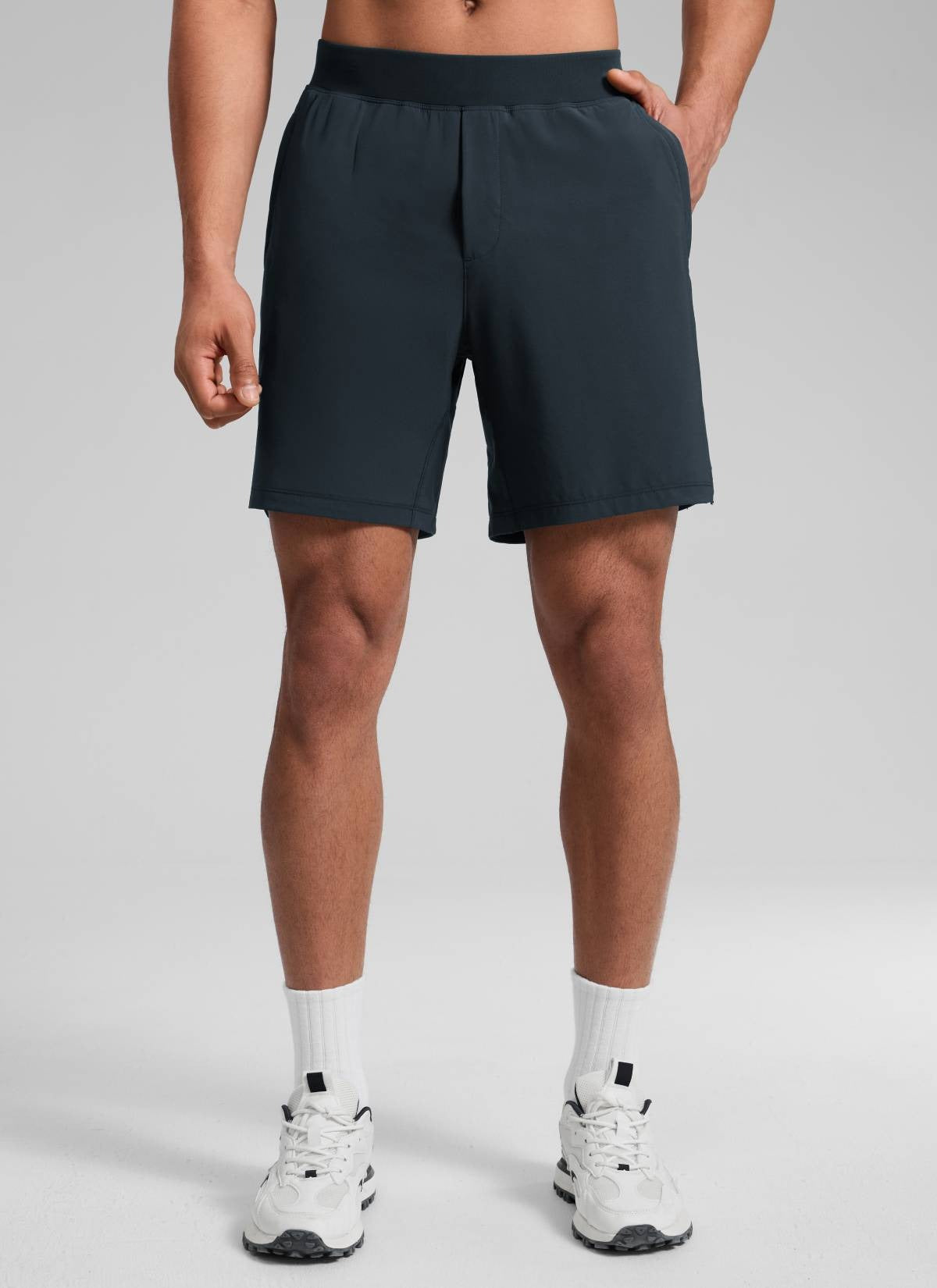 Feathery-Fit Soft Linerless Split Shorts 7"