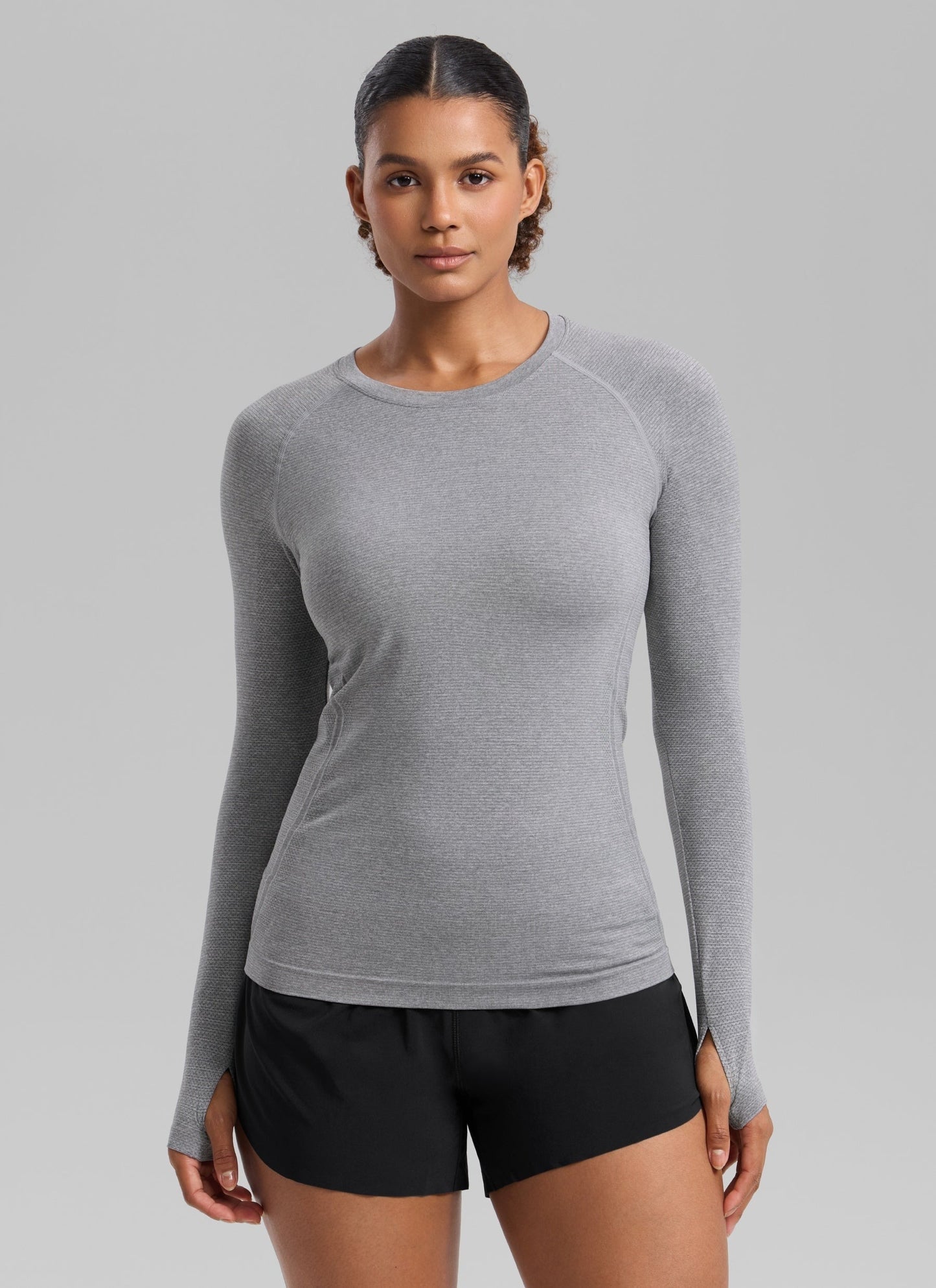 Seamless Crew Neck Long Sleeve