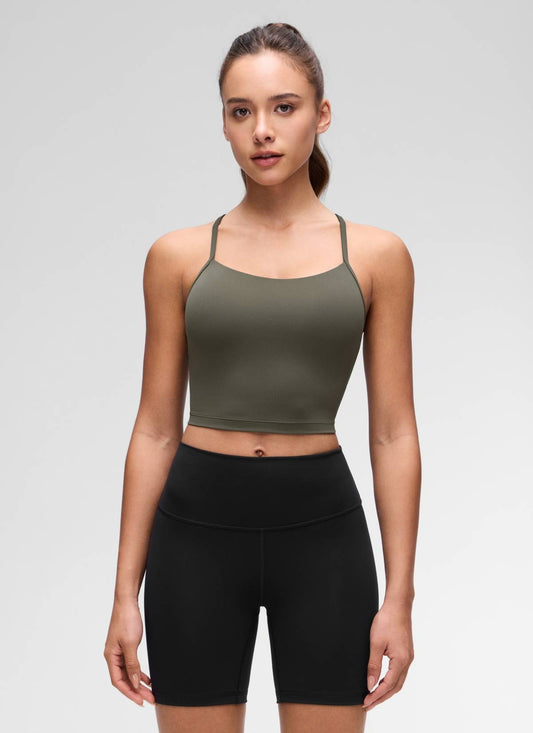 Butterluxe Y Back Built in Bra Tank