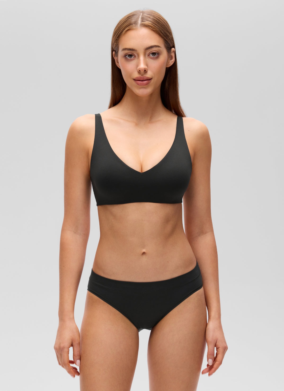 Softhold Double Lined Deep V Bralette
