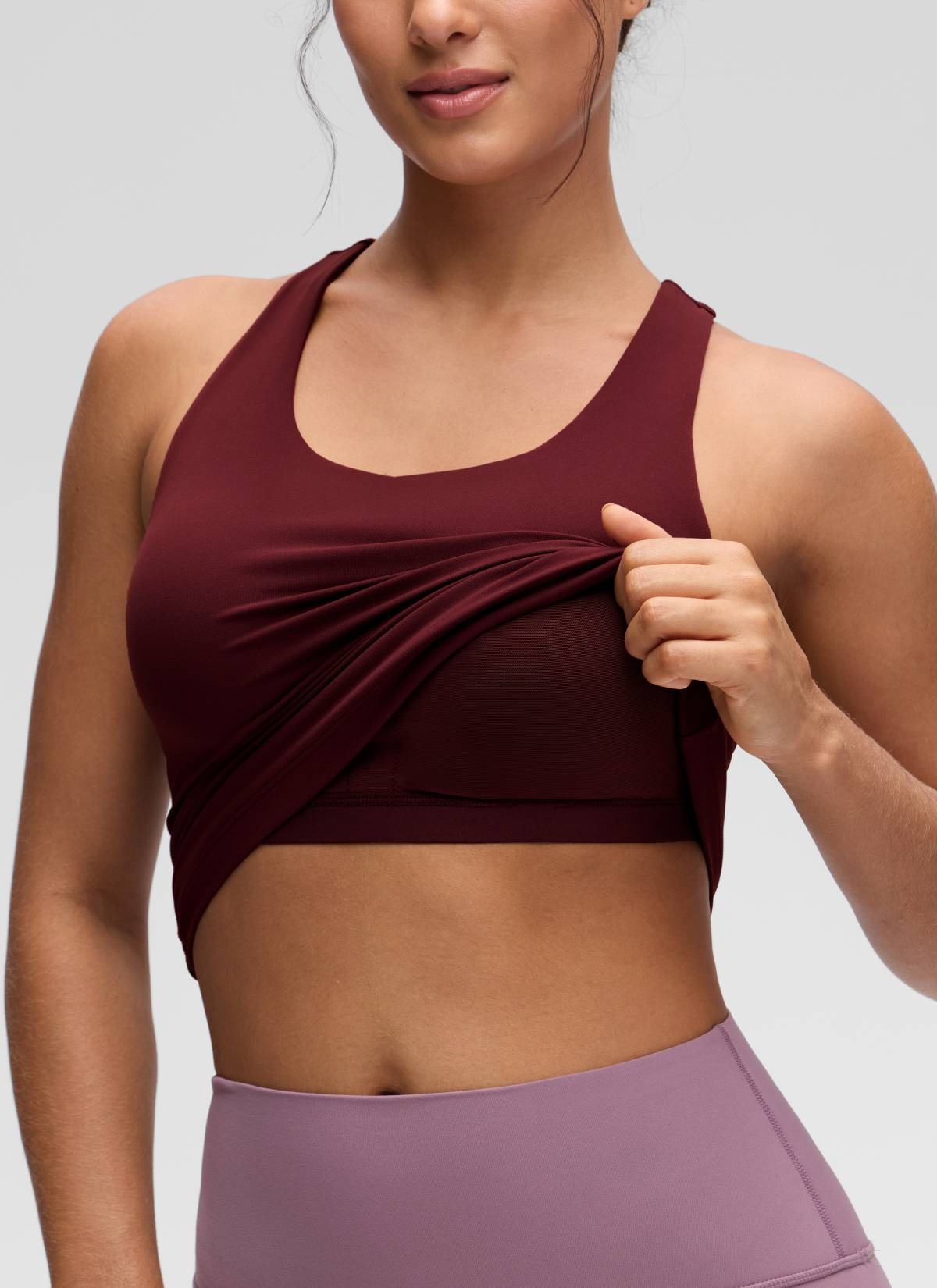 Butterluxe Waist Length Built in Bra Tank
