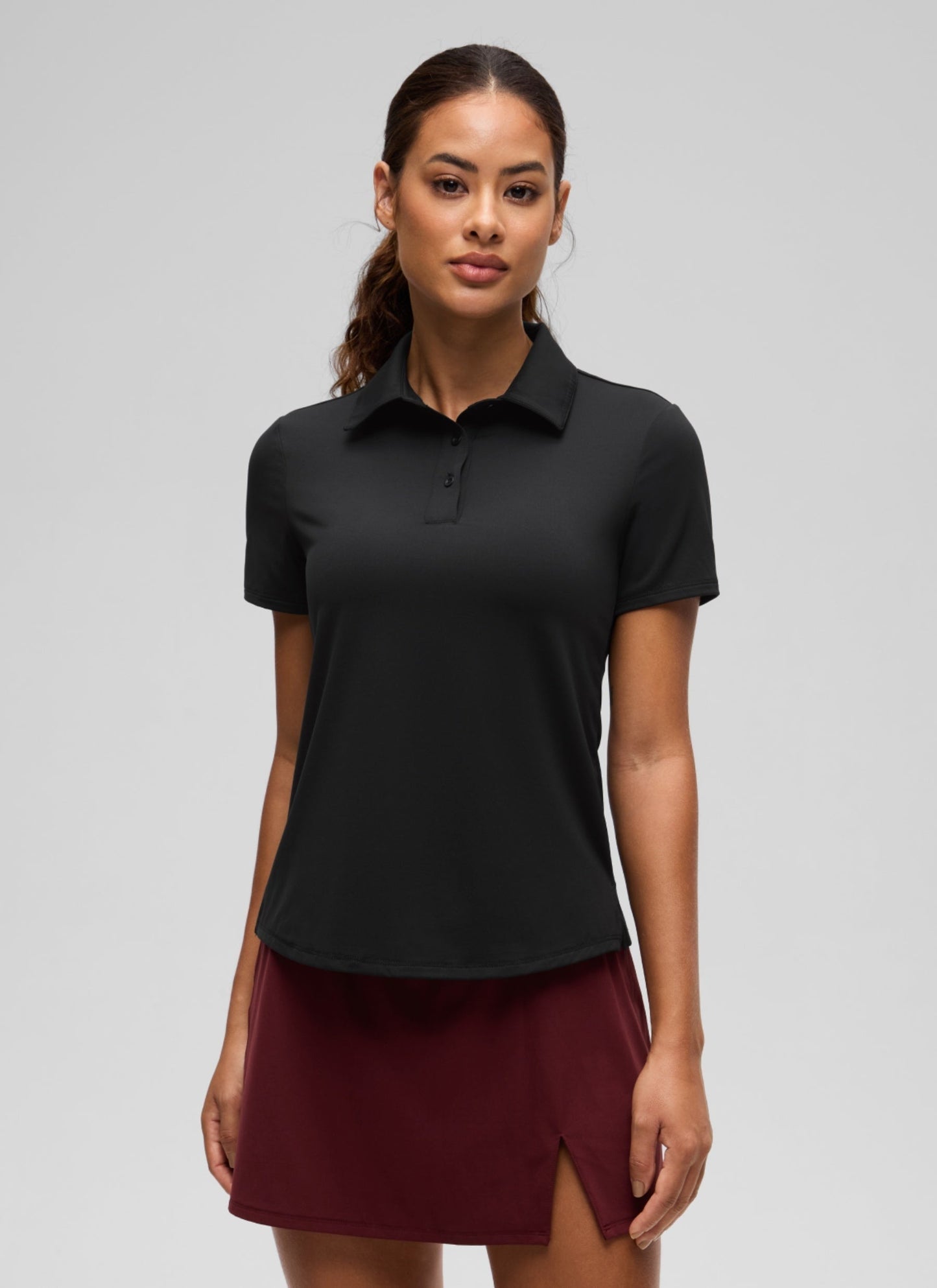 Hip Length Polo Slim Fit Short Sleeve
