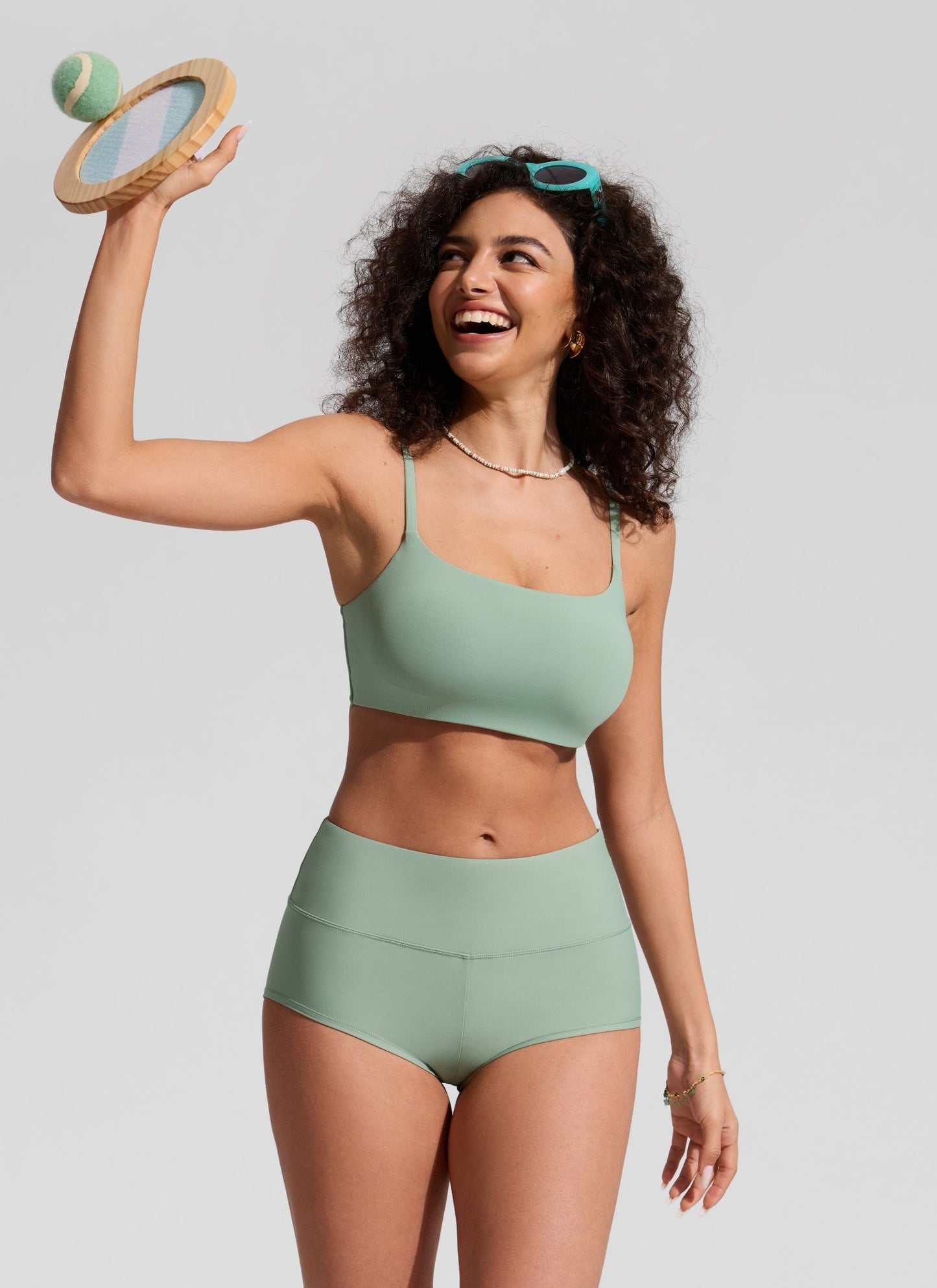 High Rise Boyshorts Bikini Bottom 2.5''