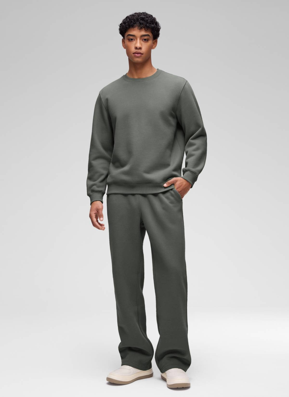Fleece Lined Pullover Sweatshirt
