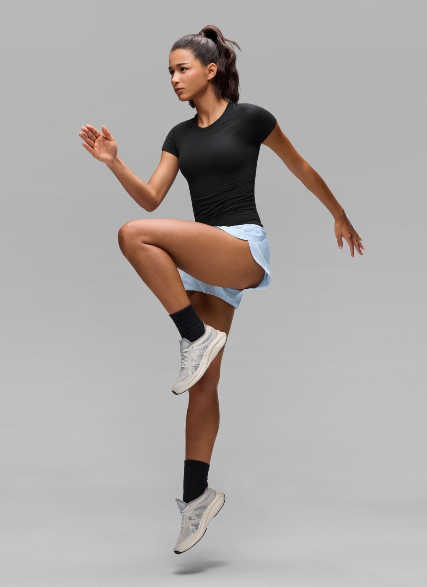 Seamless Crewneck Workout Short Sleeve