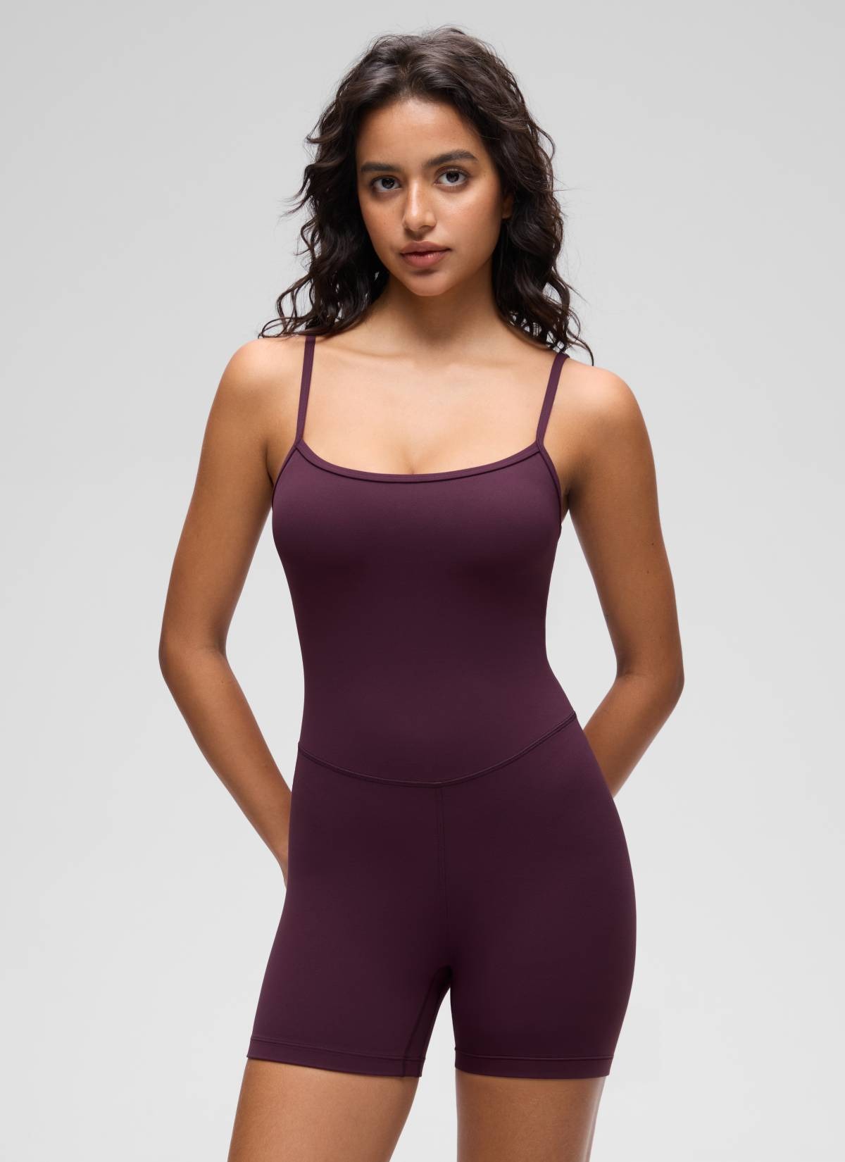 Butterluxe Thin Strap Shorts Bodysuit 4''