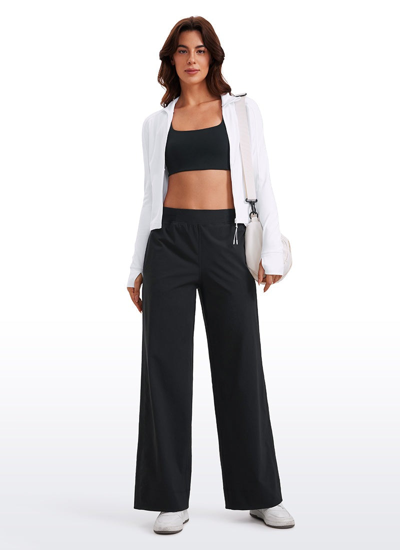 Stretch Wide Leg Casual Pant 30"