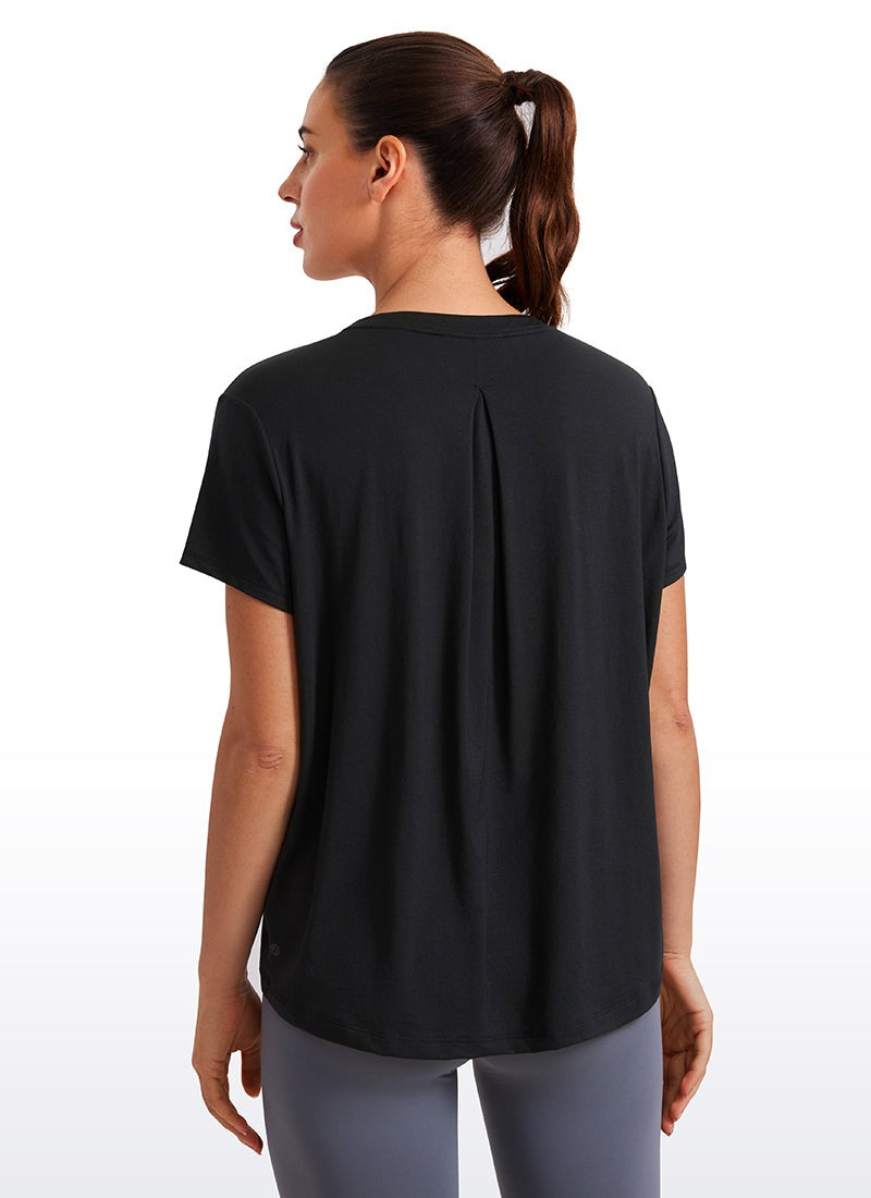 Flowy Yoga Crew Neck Short Sleeve