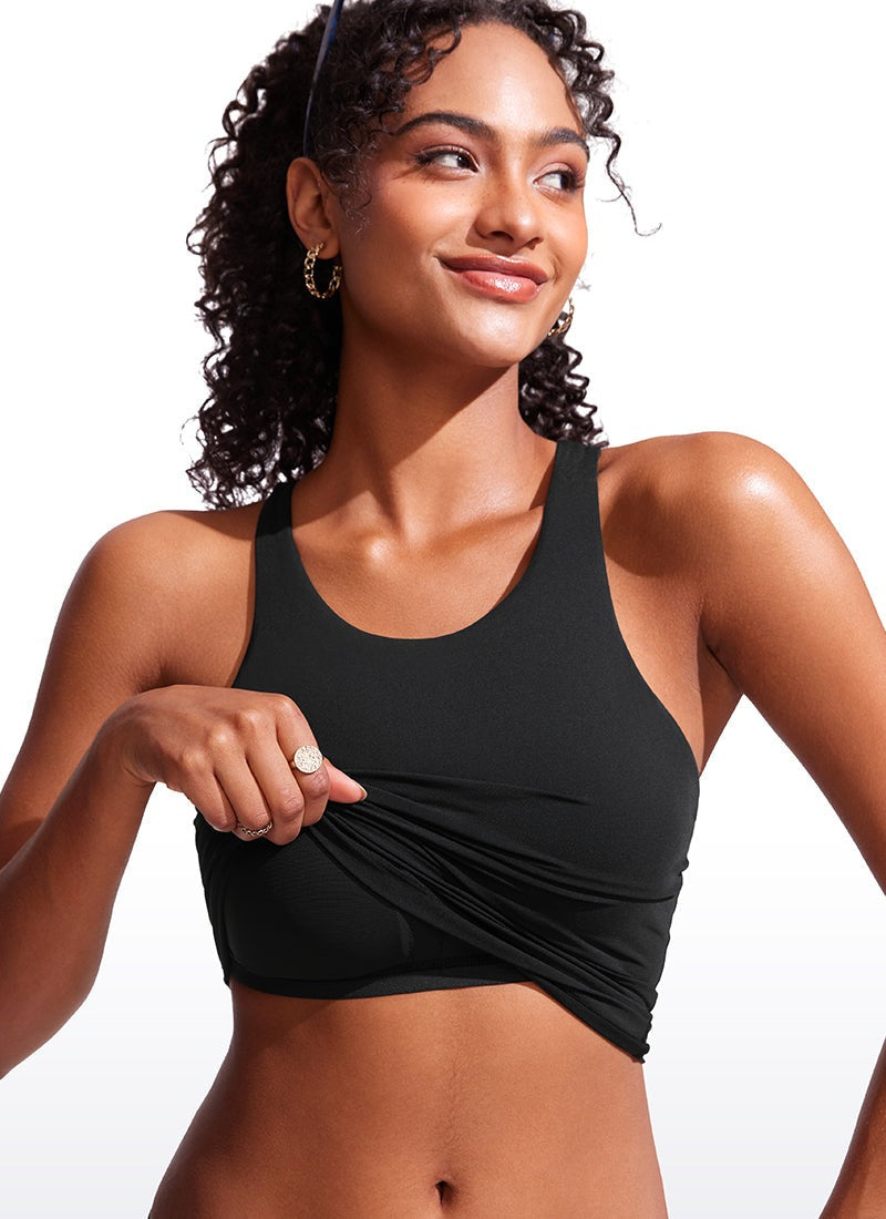 High Neck Racerback Tankini Top