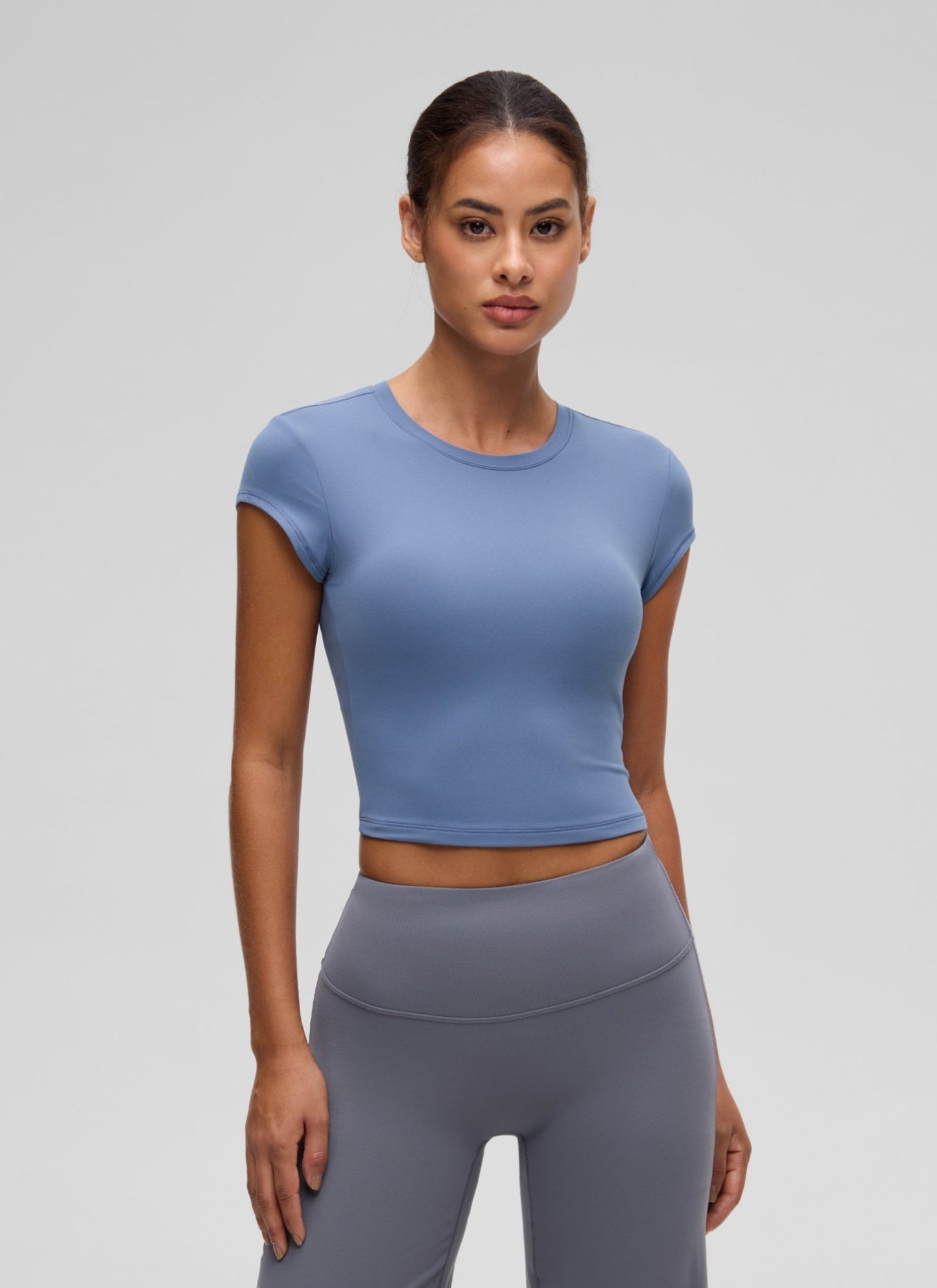 Softembrace Cropped Cap Sleeve Top