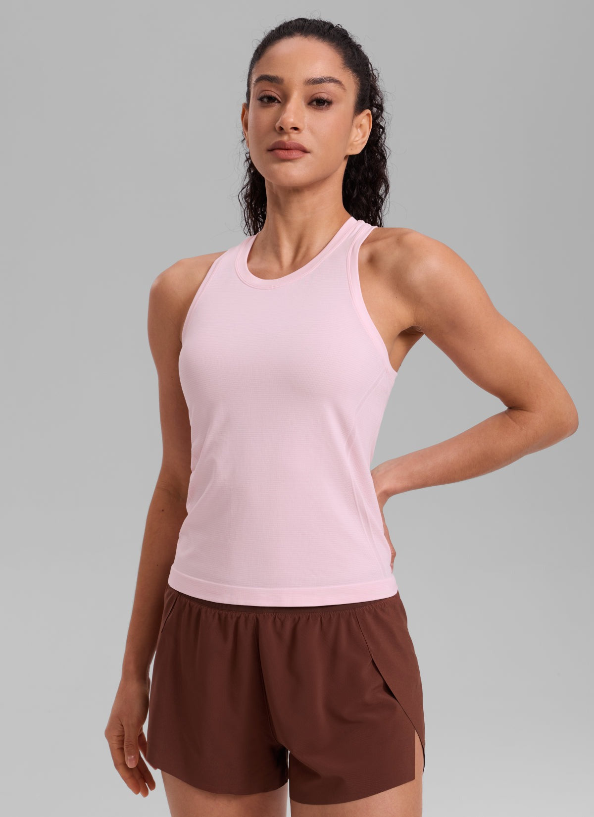 Seamless Crewneck Racerback Tank