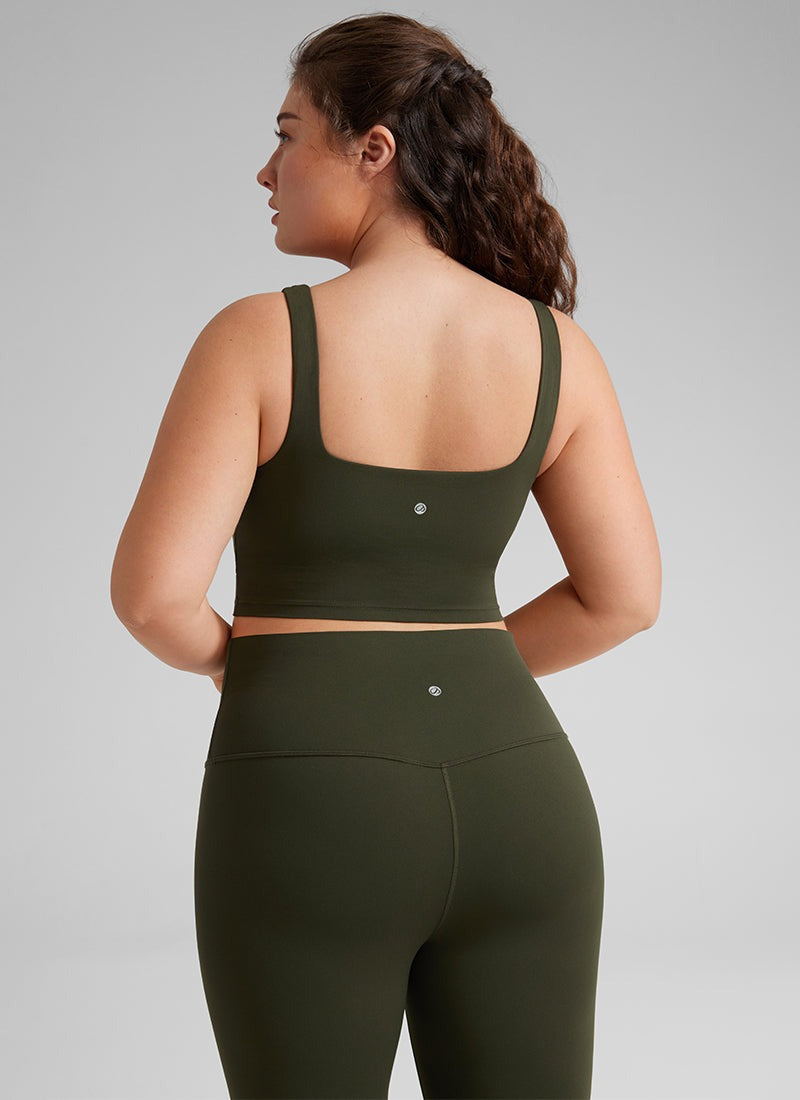 Butterluxe Square Neck Built in Bra Tank