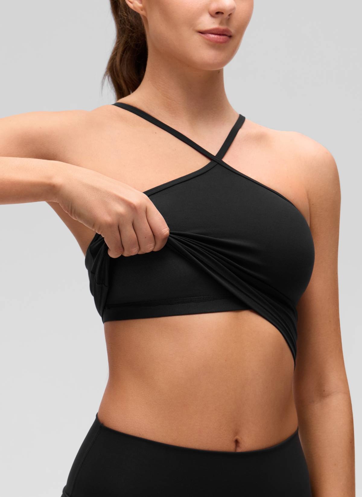 Butterluxe Cross Halter Built in Bra Tank