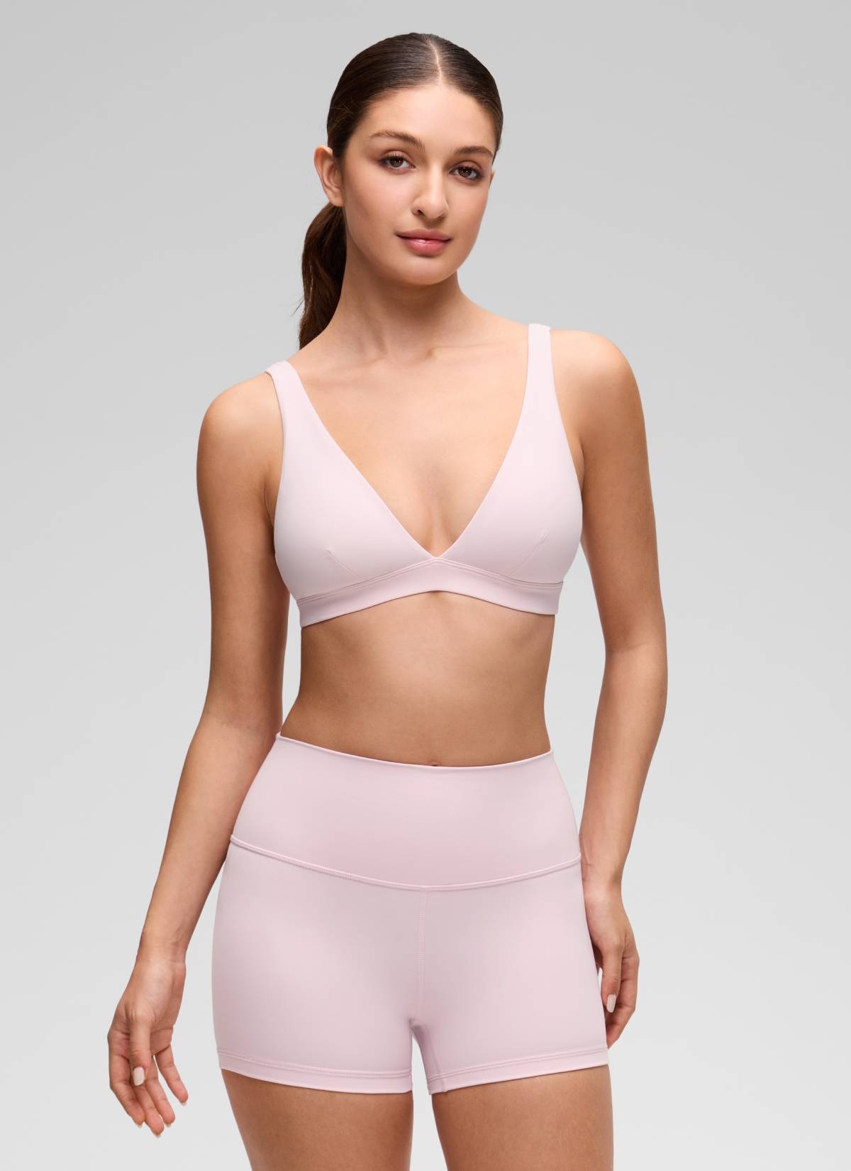 Butterluxe Soft Double Lined V Neck Sports Bra