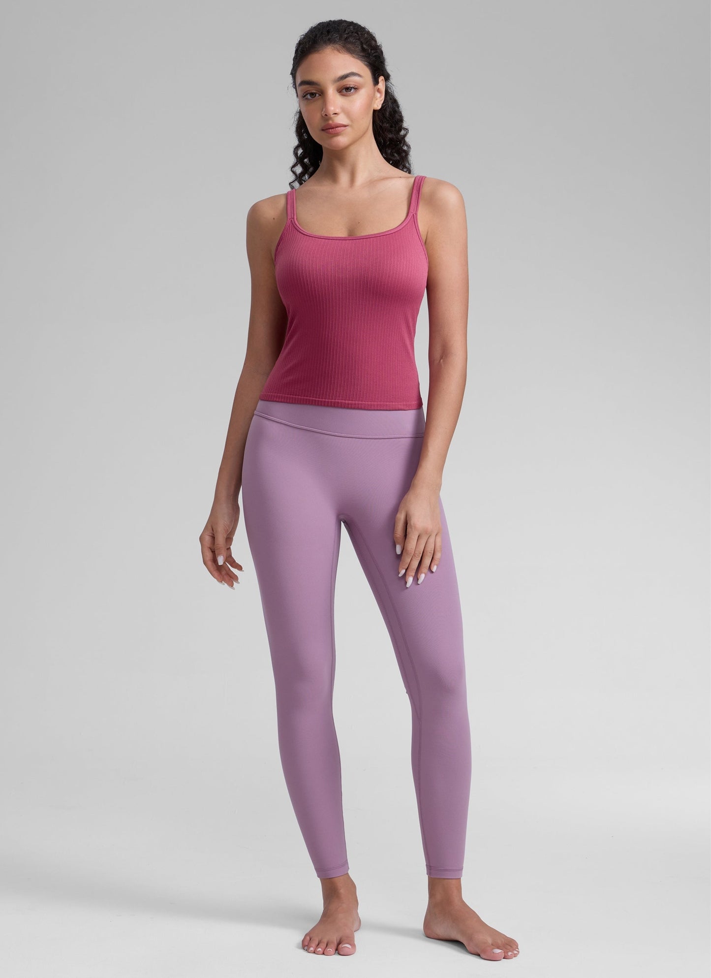 Seamless U Back Built in Bra Tank