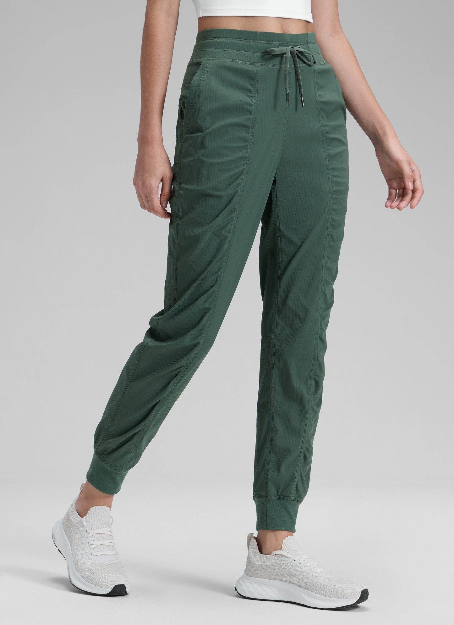 Striped Ruched Pocket Jogger 28''