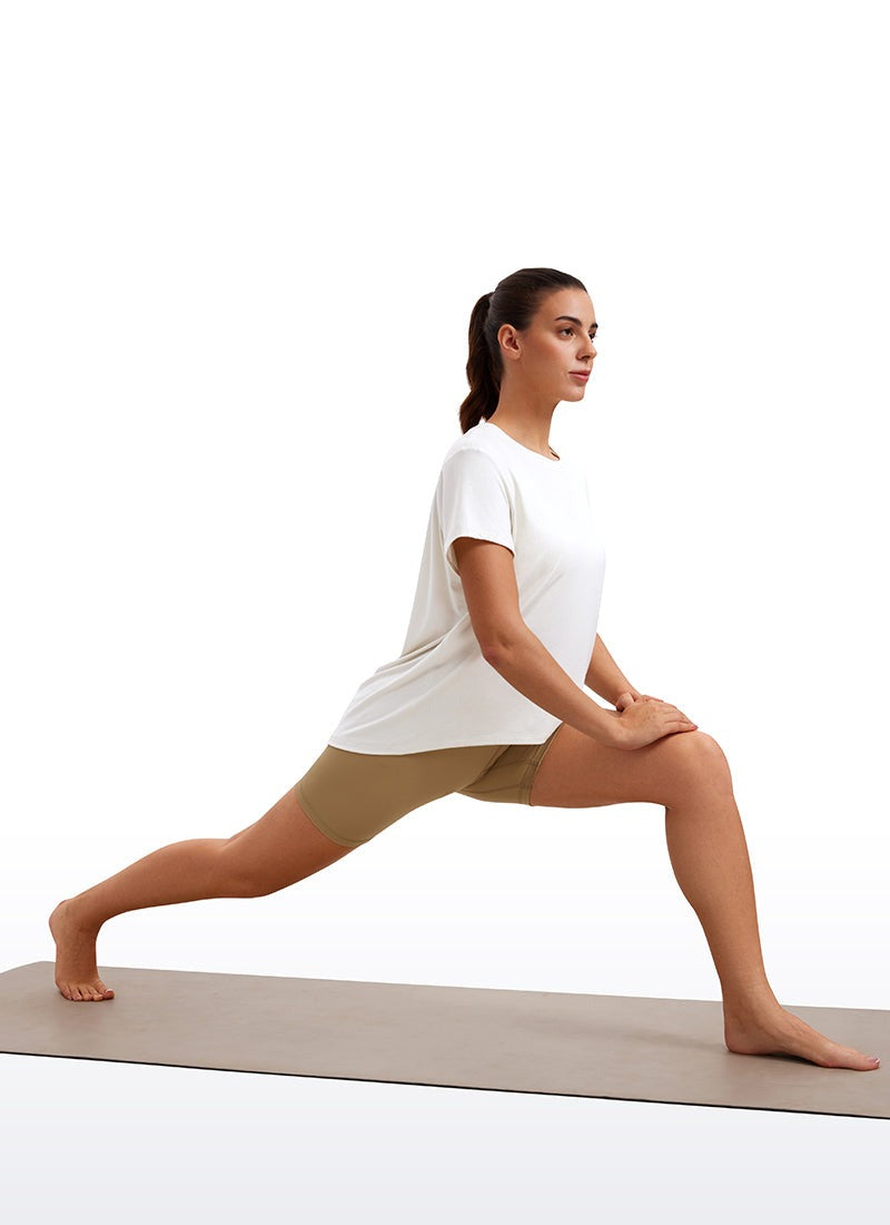 Flowy Yoga Crew Neck Short Sleeve