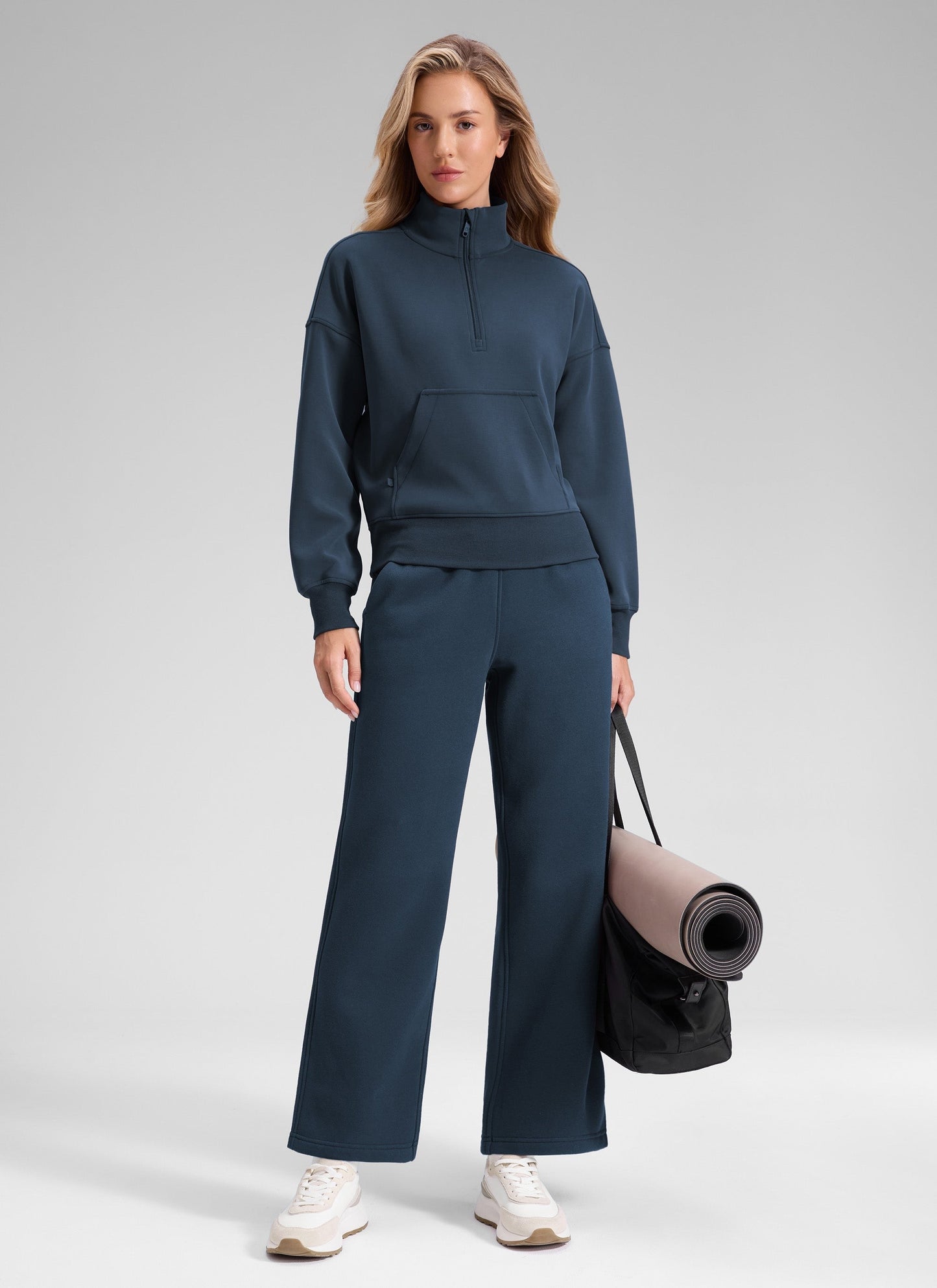 Fleece Lined Straight Leg Sweatpant 28''