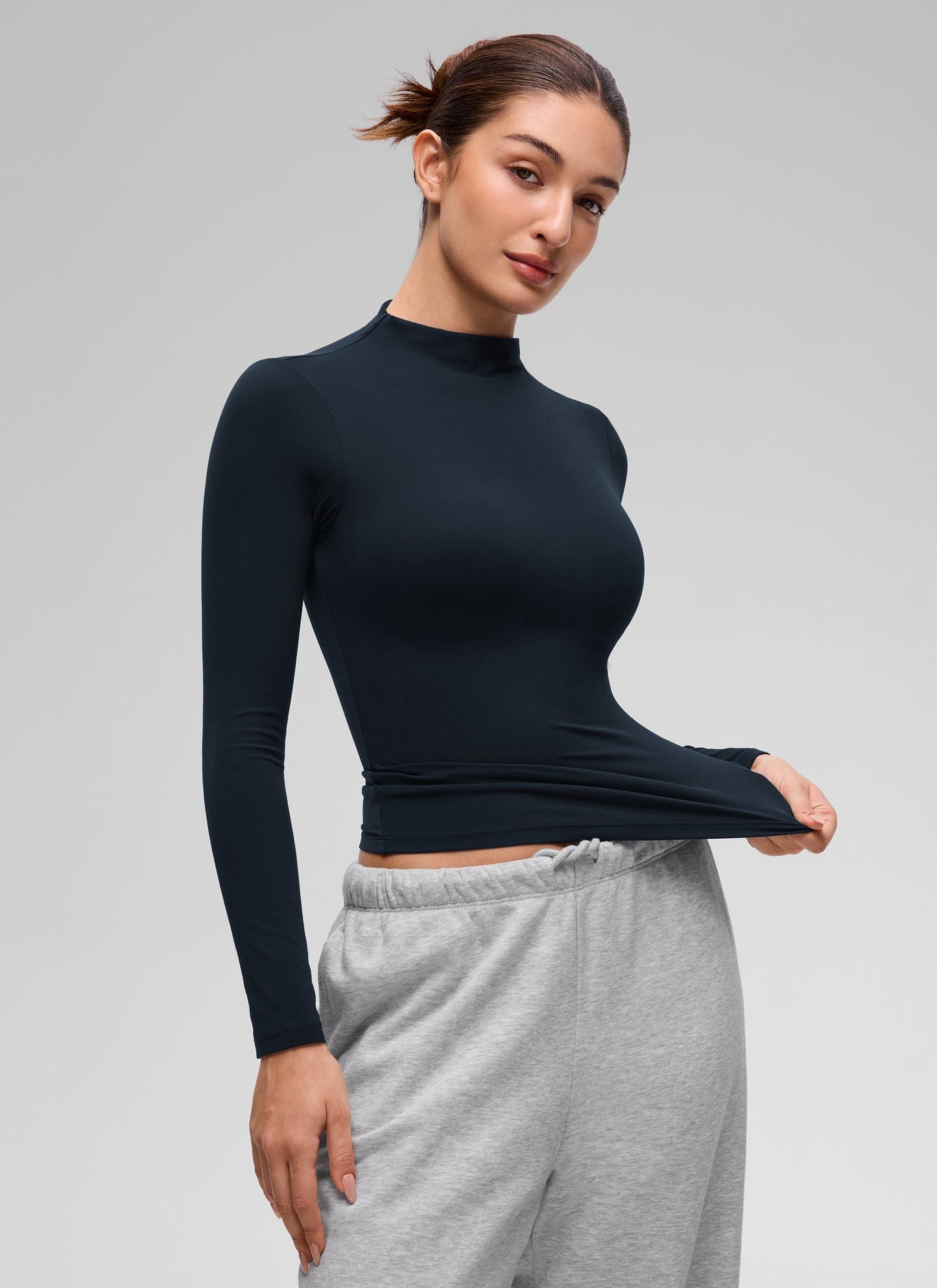 Softembrace Mock Neck Long Sleeve