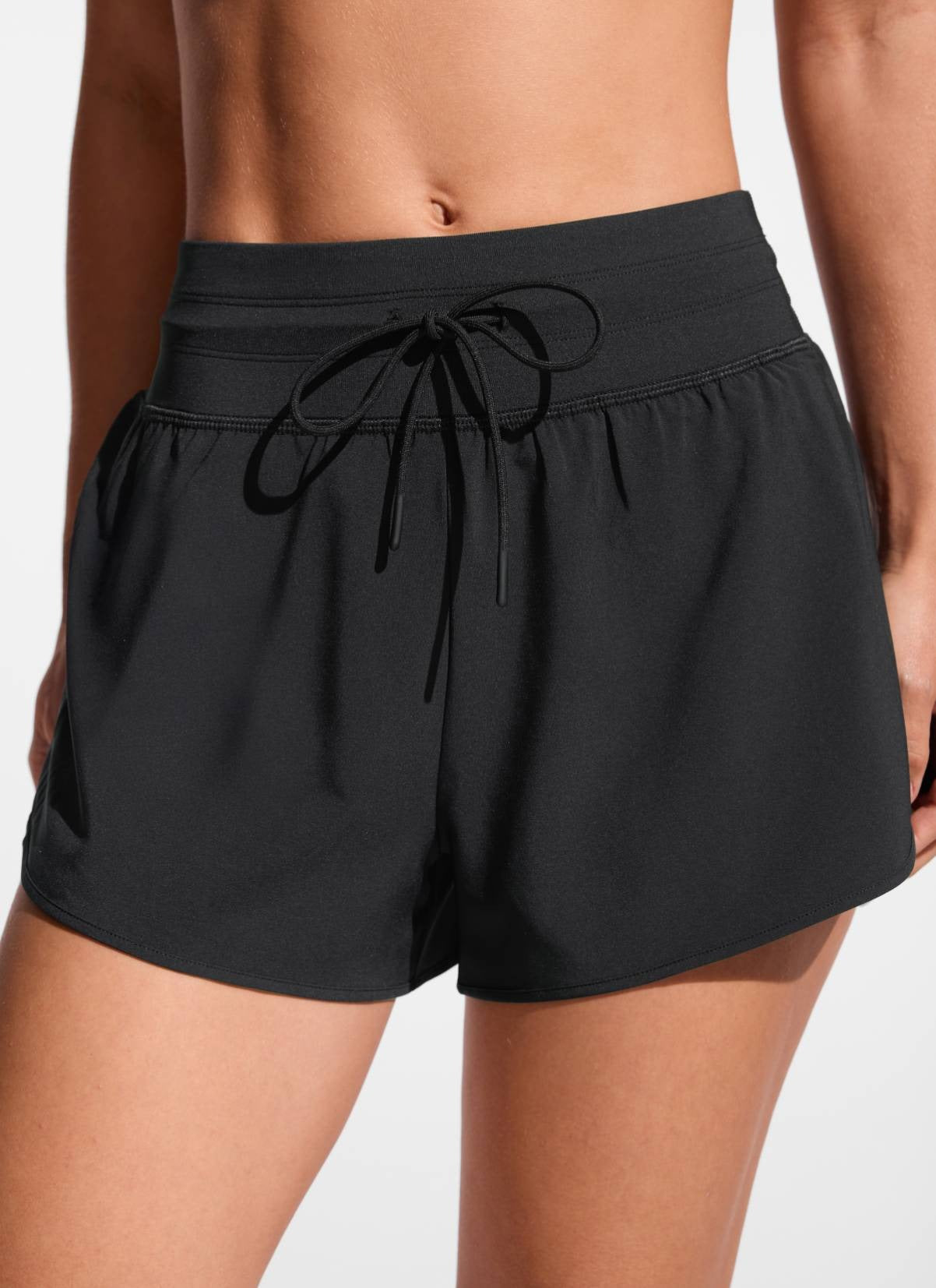 Feathery-Fit Soft Split Dolphin Board Shorts 2.5''