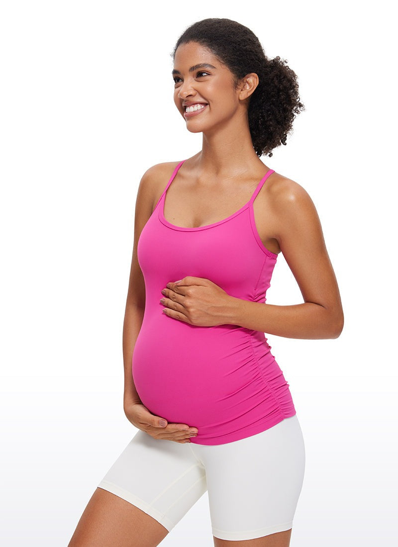 Butterluxe Ruche Sides Y Back Maternity Tank