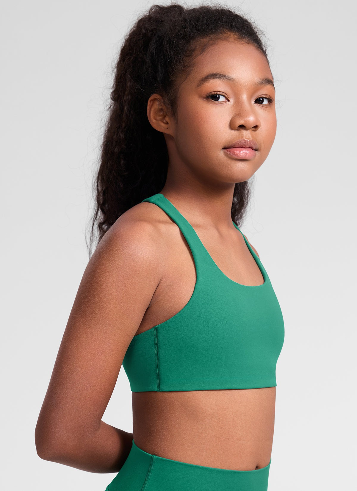 Girls Butterluxe U Neck Mold Sports Bra