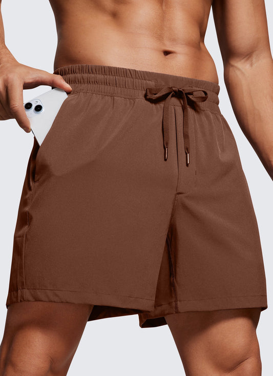 Feathery-Fit Workout Shorts 5''- Linerless