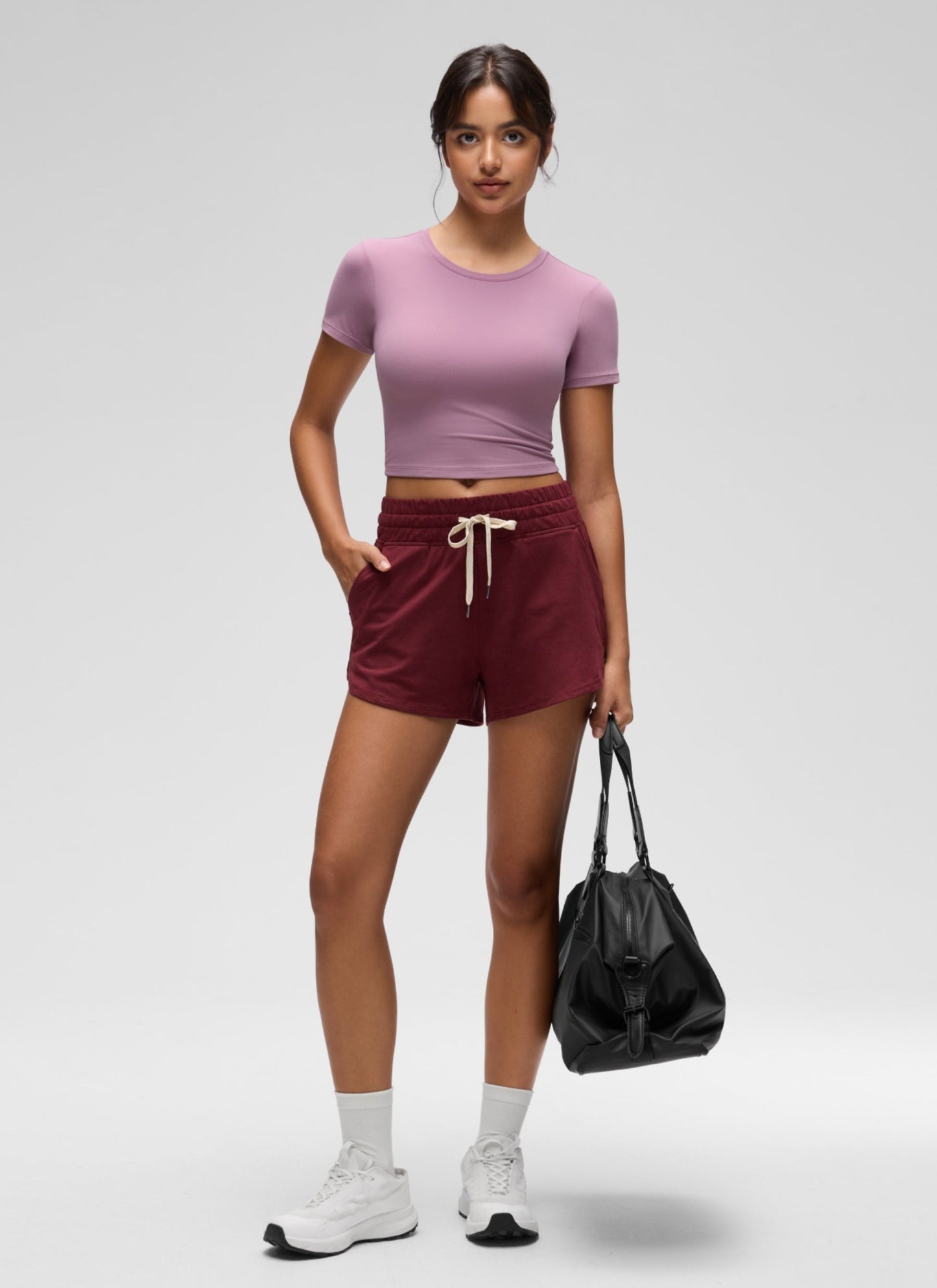 Softembrace Crewneck Cropped Short Sleeve
