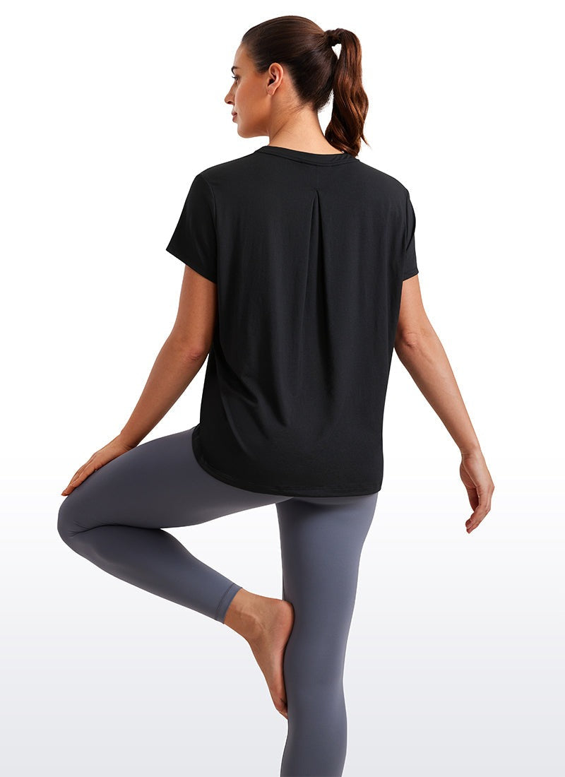 Flowy Yoga Crew Neck Short Sleeve