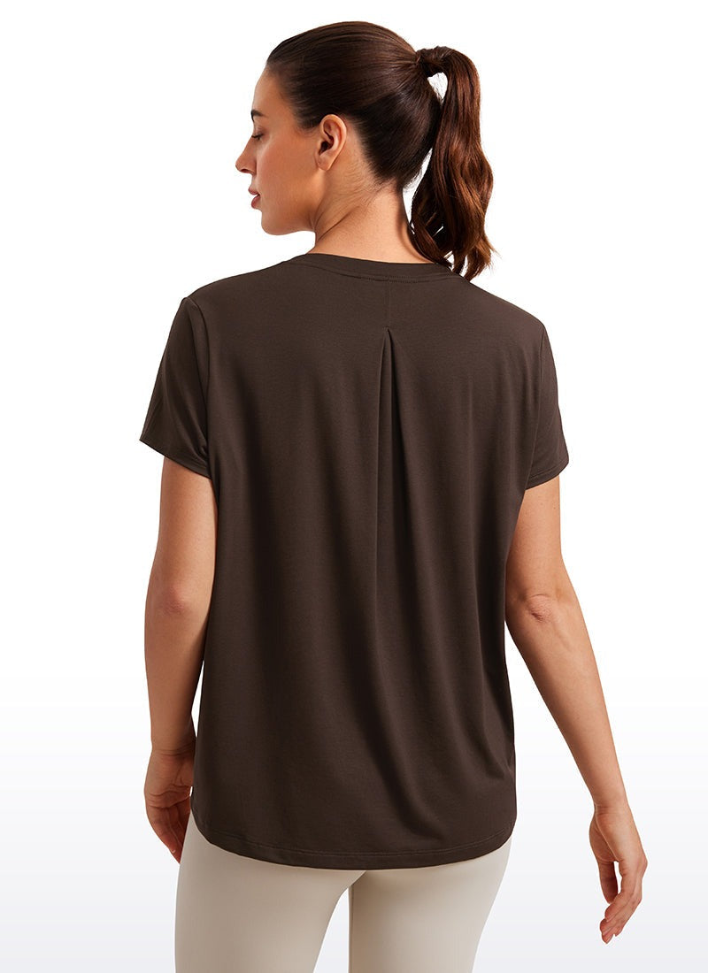 Flowy Yoga Crew Neck Short Sleeve