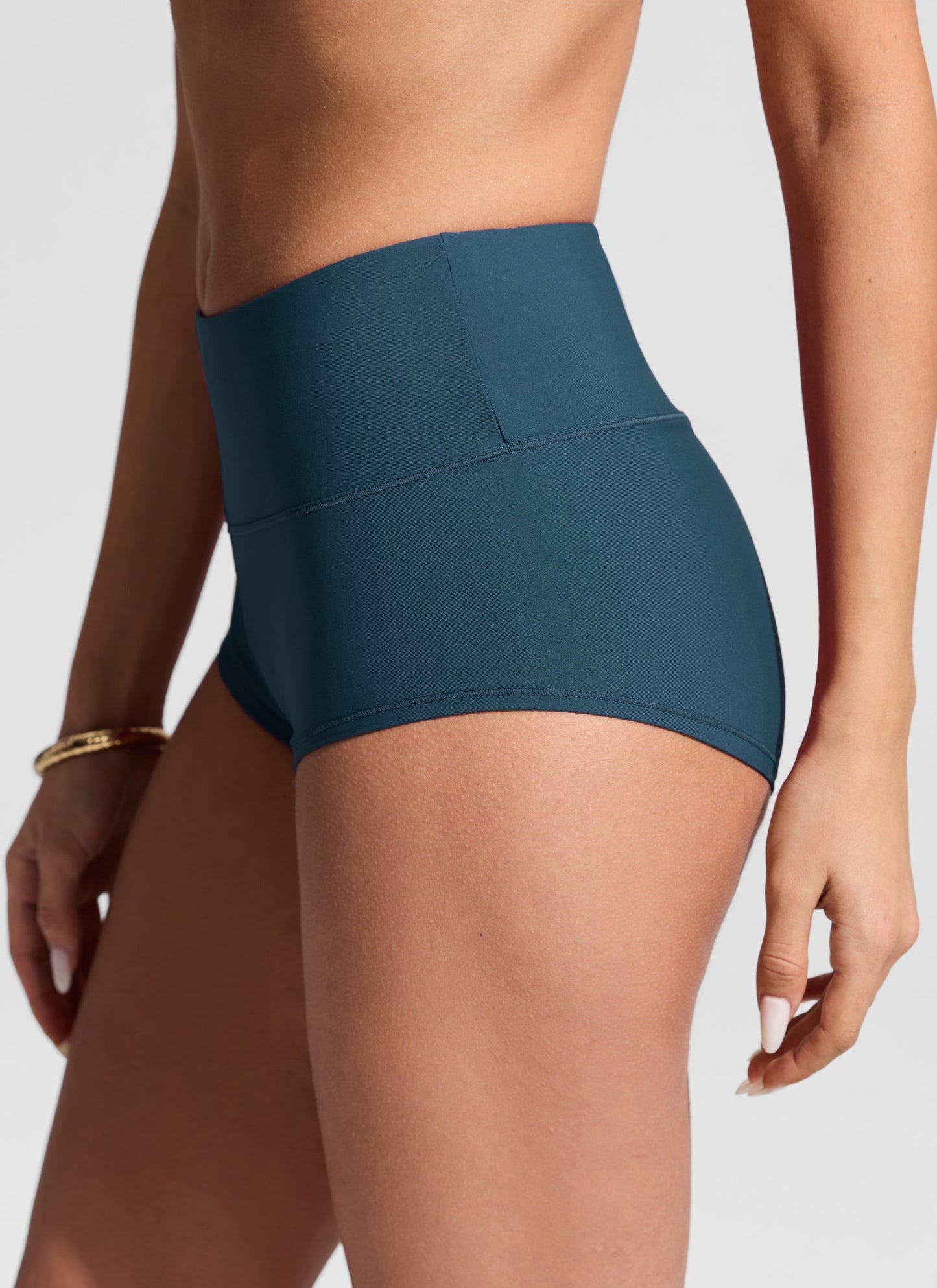 High Rise Boyshorts Bikini Bottom 2.5''