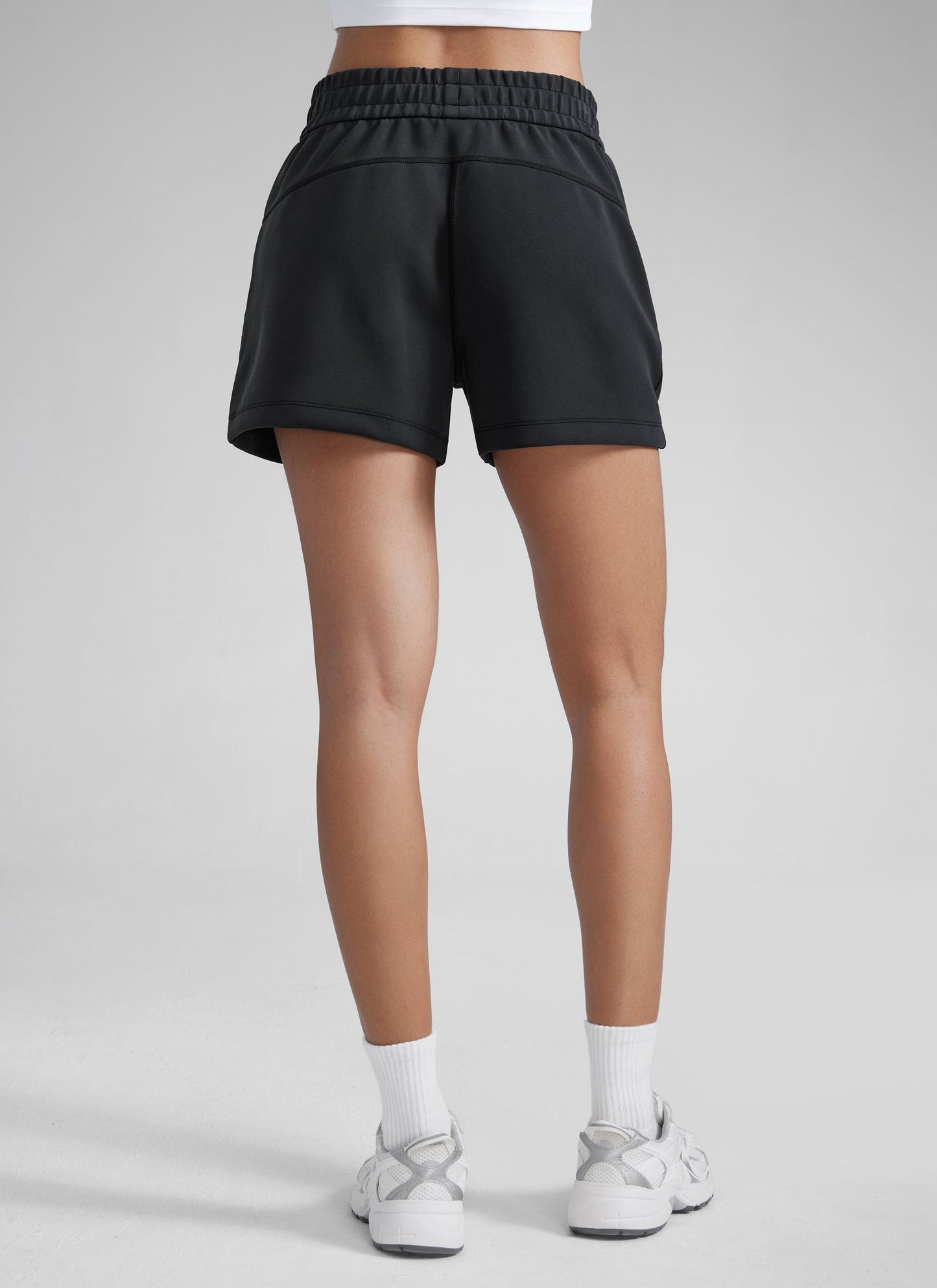 SoftAura Drawstring Pocket Sweat Shorts 4”