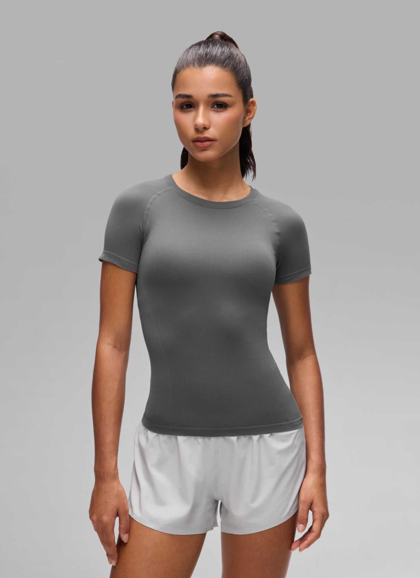 Seamless Crewneck Workout Short Sleeve