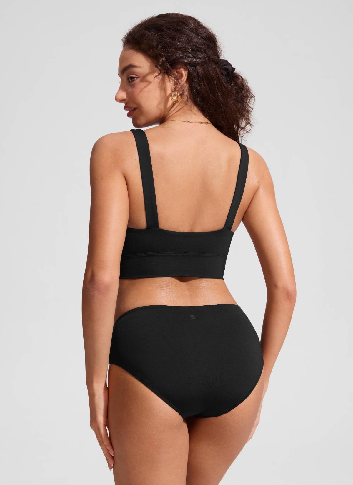 Supportive Modest Wide Straps Bikini Top