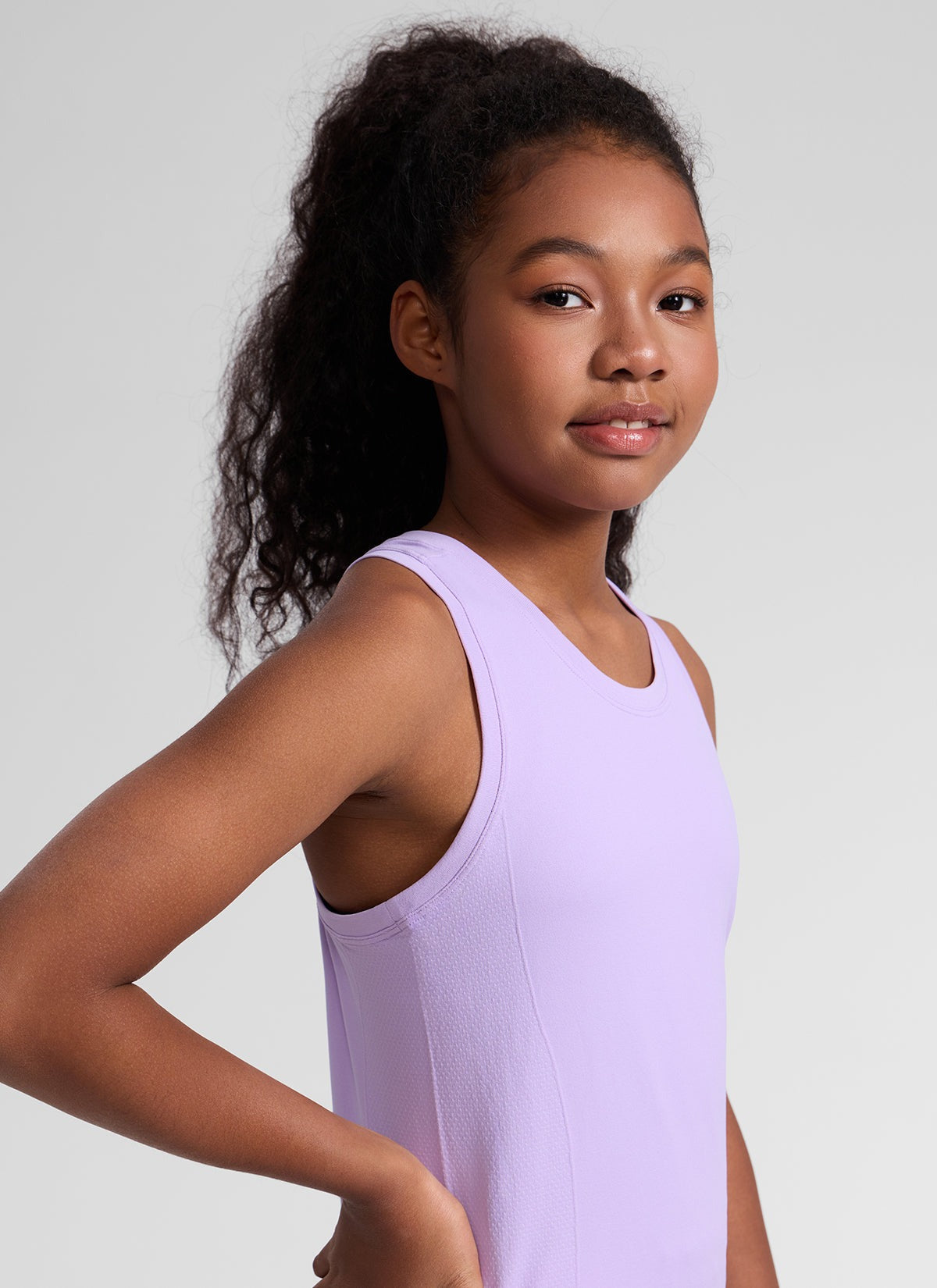 Girls Seamless Waist Length Tank