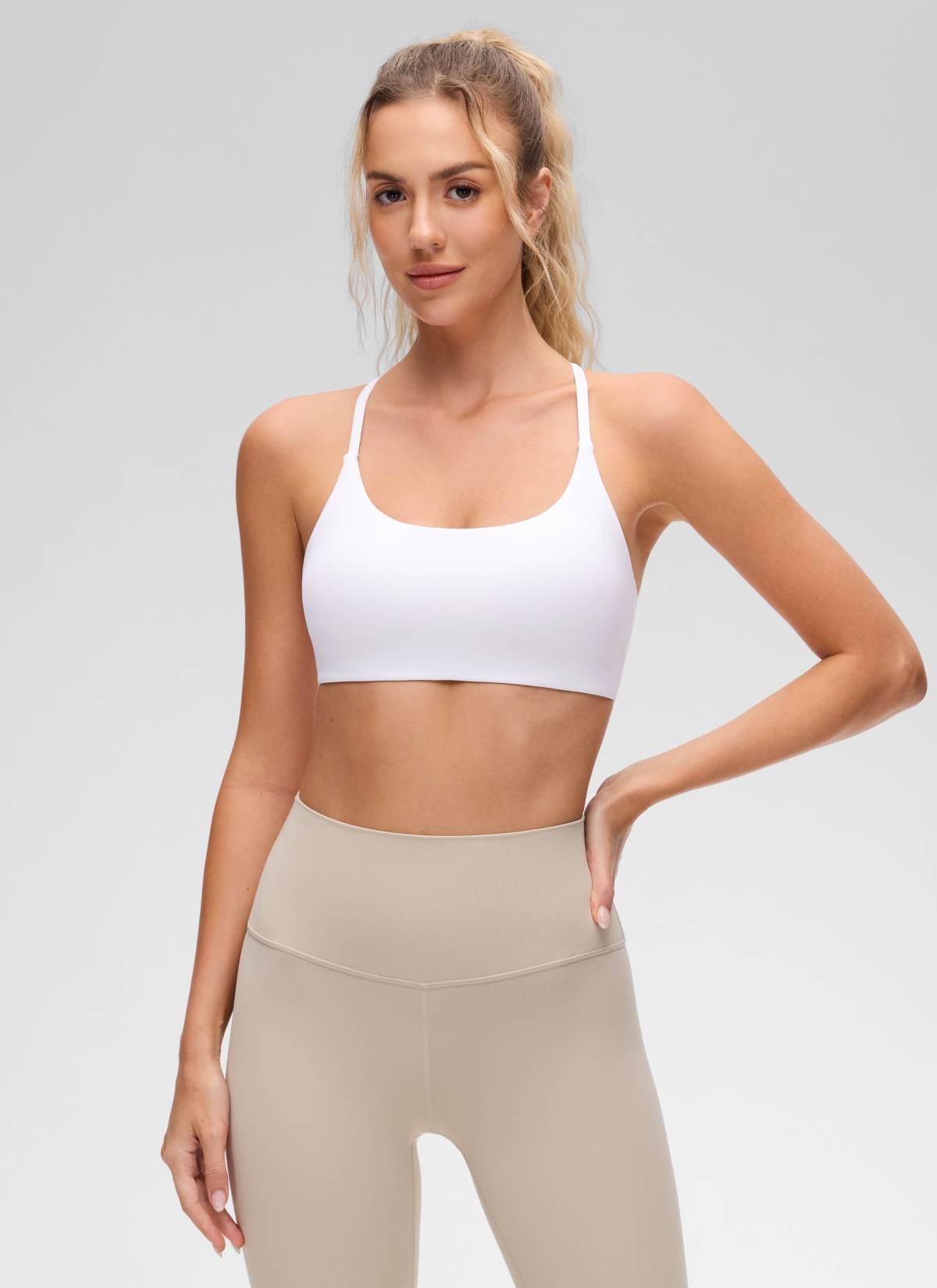 Butterluxe Twist Cross Back Sports Bra