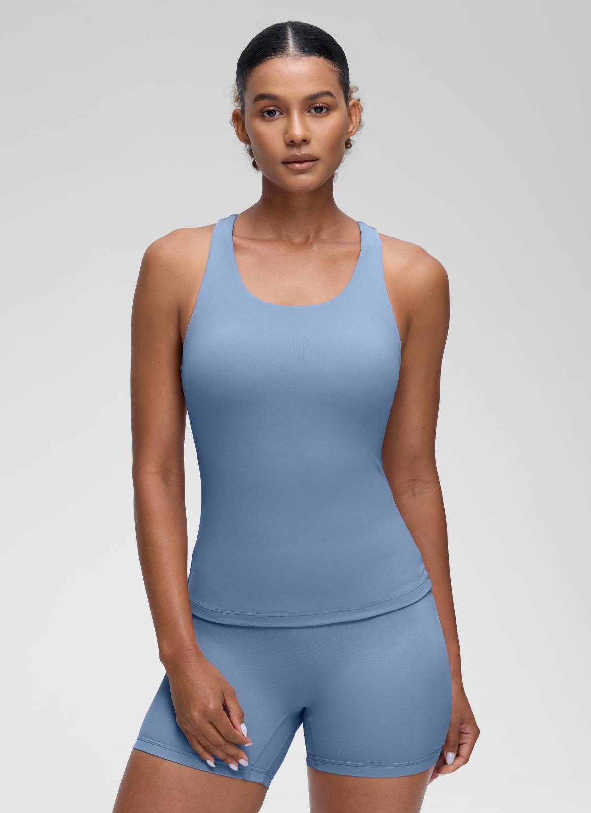 Butterluxe Waist Length Built in Bra Tank