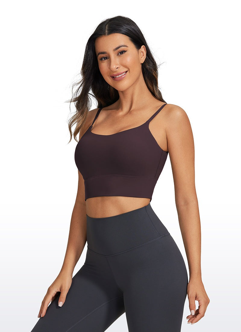 Brushed Nakedfeel Longline Adjustable Bra