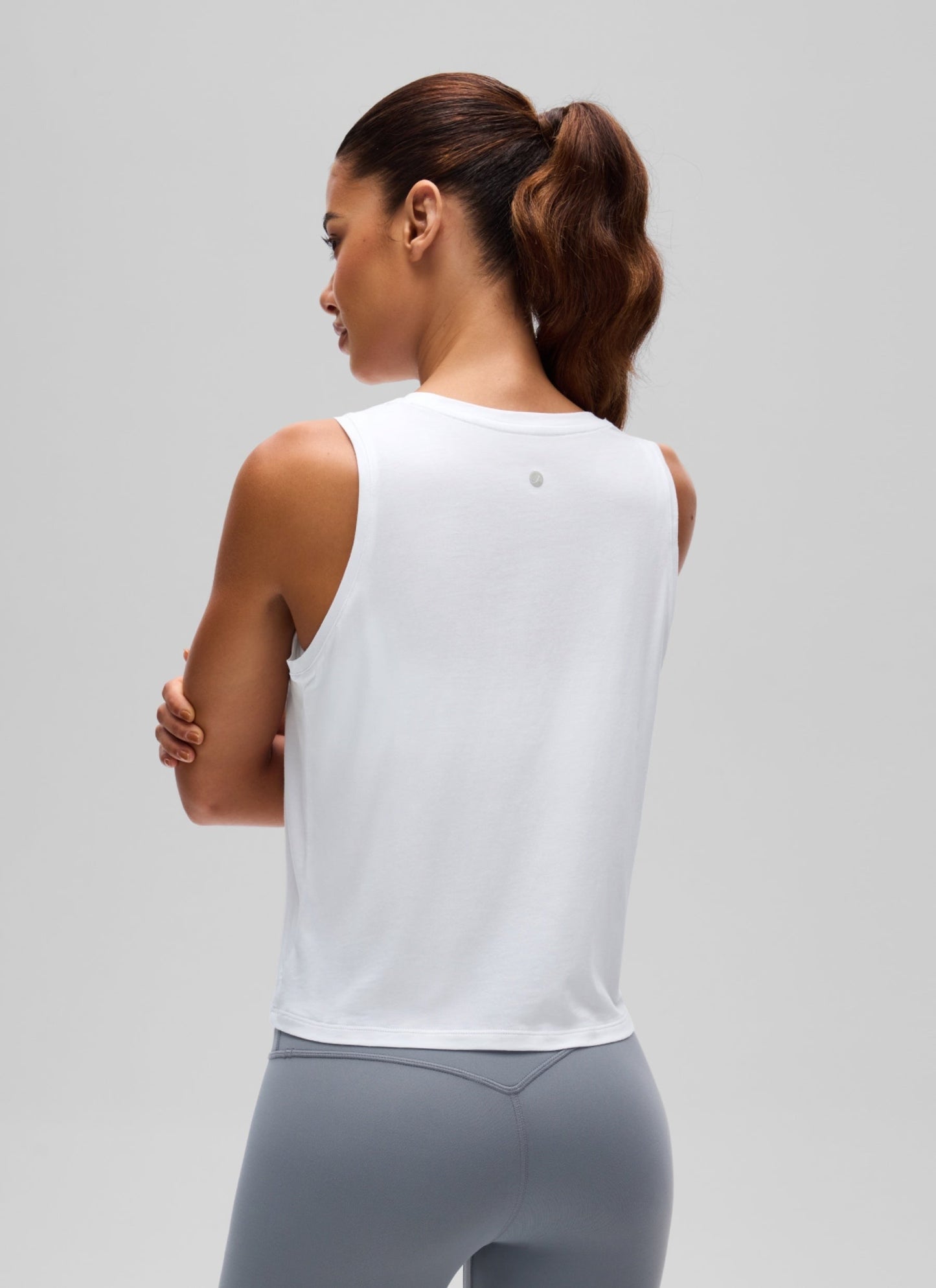Pima Cotton Crop Round Neck Tank